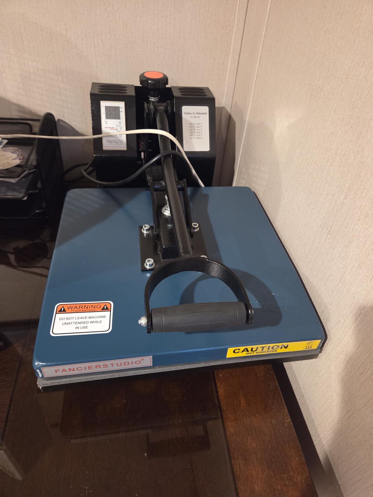 Fancierstudio Digital Heat Press 15 x 15 Sublimation Rhinestone Heat T-Shirt Machine customer photo 1