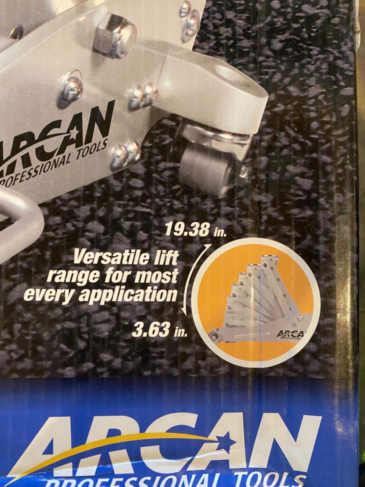 ARCAN 3-Ton Quick-Rise Aluminum Floor Jack with Dual Pump Pistons, Reinforced Lift Arm, Side-Mount Handle, 3.75