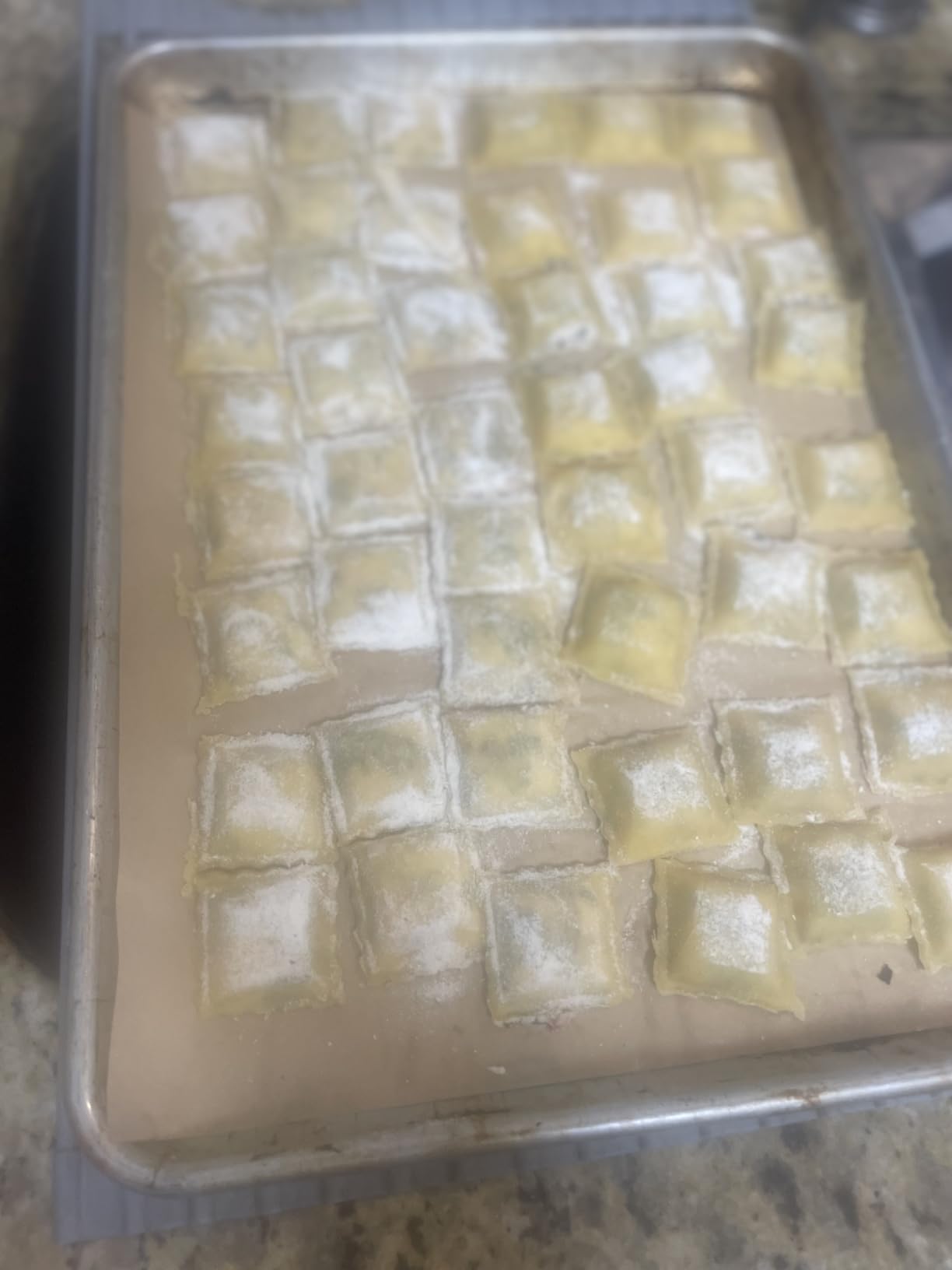 Eppicotispai 24-Hole Aluminum Square Ravioli Maker with Rolling Pin customer photo 2