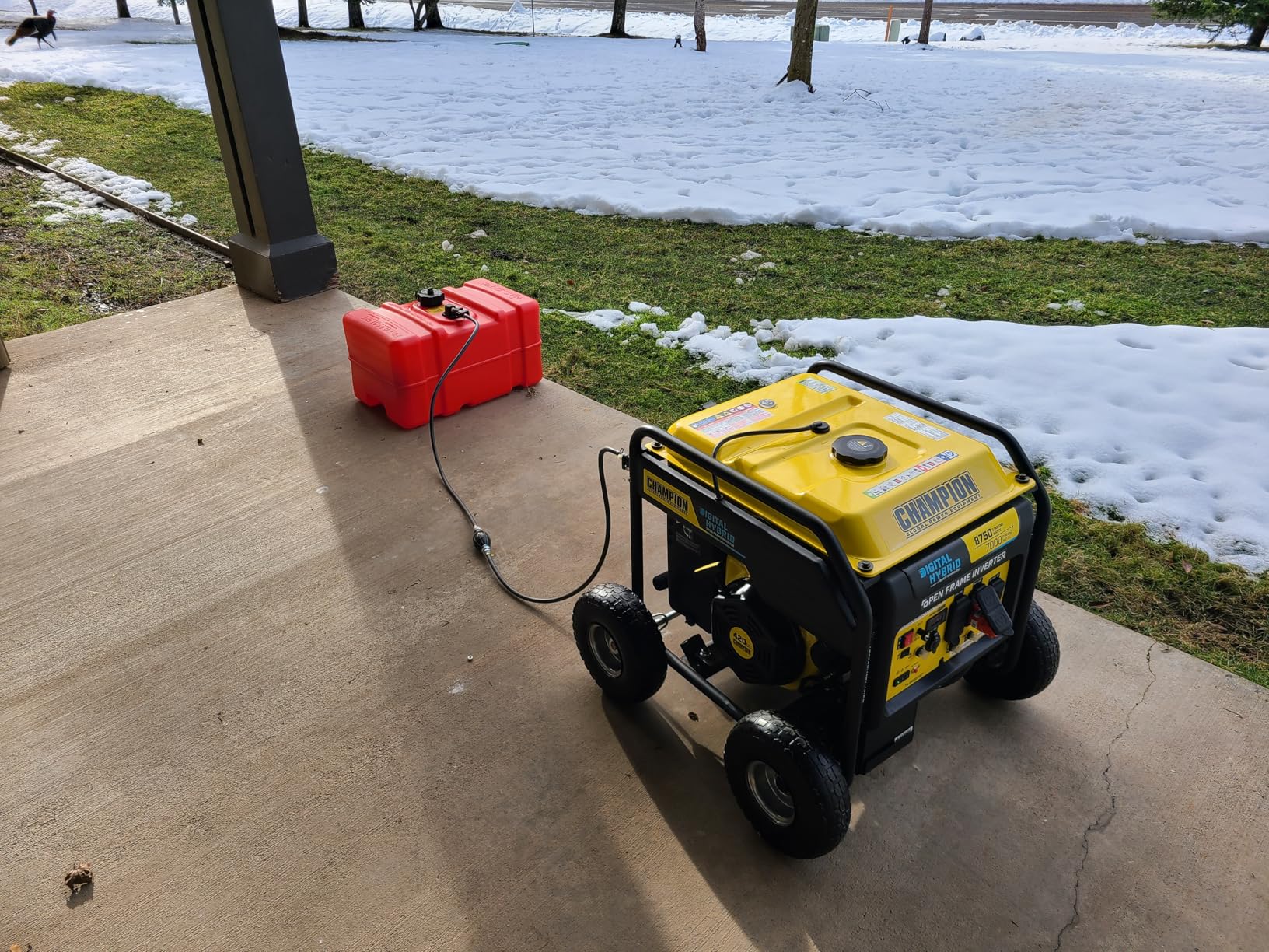 Scepter 12 Gallon Portable Marine Gas Can, Large Capacity Boat Fuel Tank, 2-Way Vented Cap, Built-In Fuel Gauge & Pick-Up, Handles, EPA & CARB Compliant, Tall Profile customer photo 1