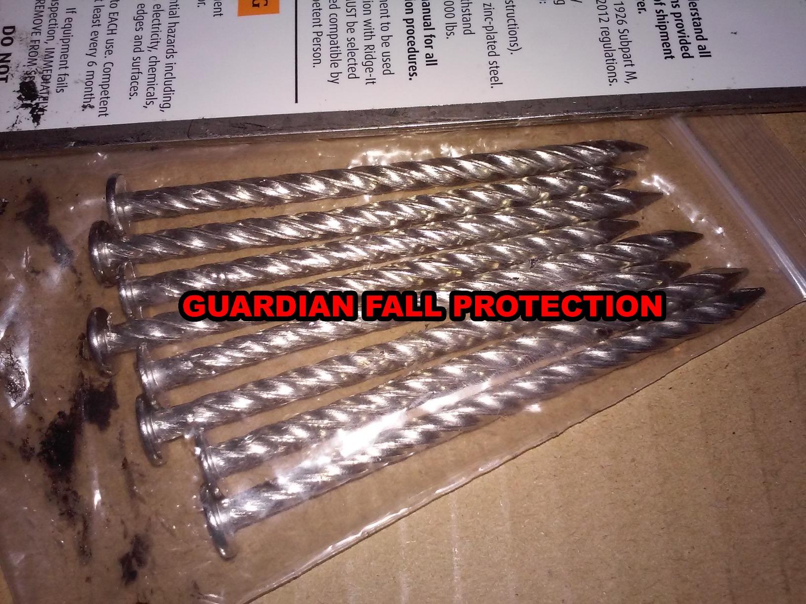 Guardian 00510 Double D Ring Ridge-It Roof Anchor Zinc-Plated Stainless Steel OSHA and ANSI Compliant 18 inches customer photo 2