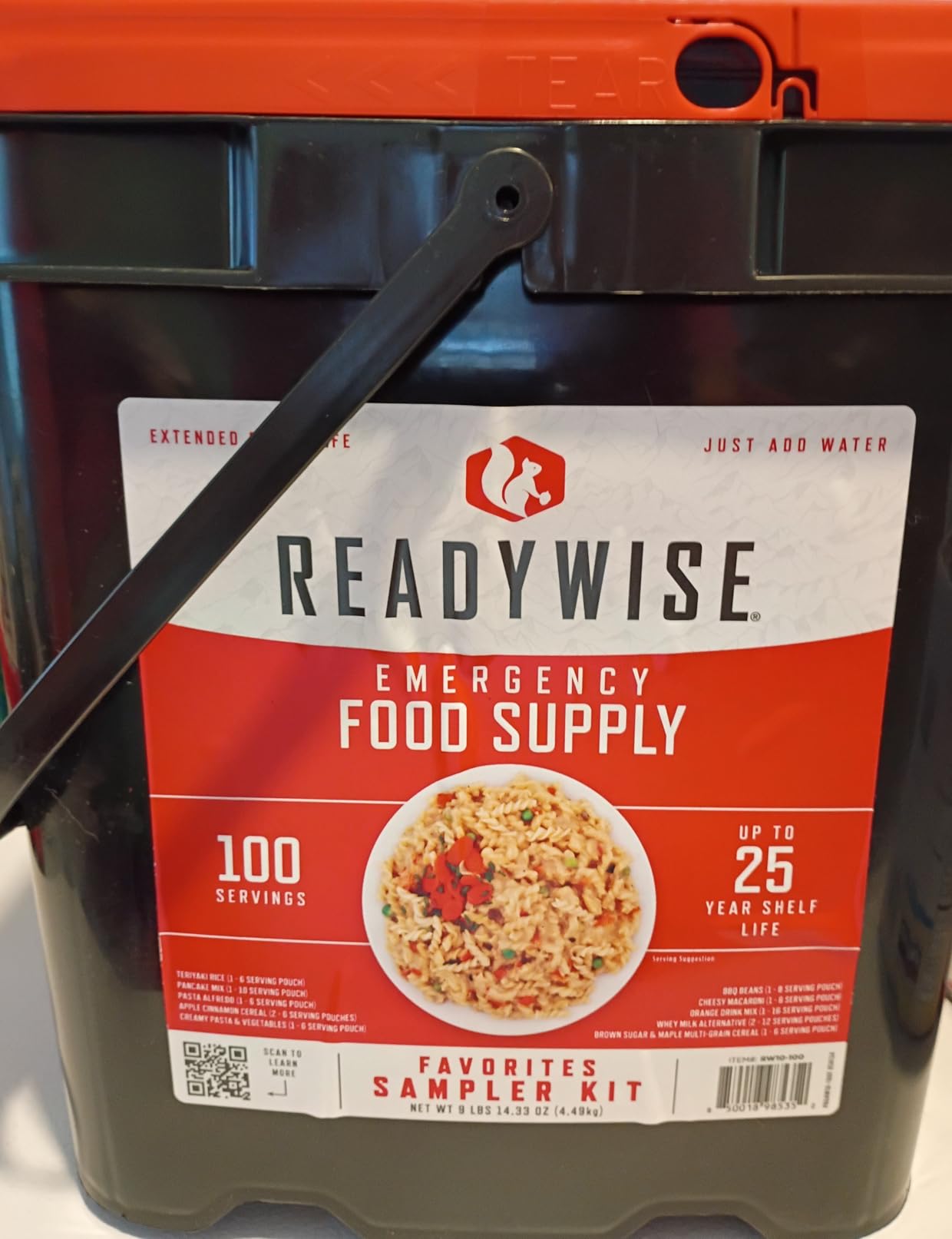 ReadyWise Emergency Food Supply - 120 Servings Favorites Sample Bucket, Survival Food Kit, Freeze Dried Prepper Food & Dehydrated Meals for Camping Essentials & Backpacking, up to 25 Year Shelf Life customer photo 2