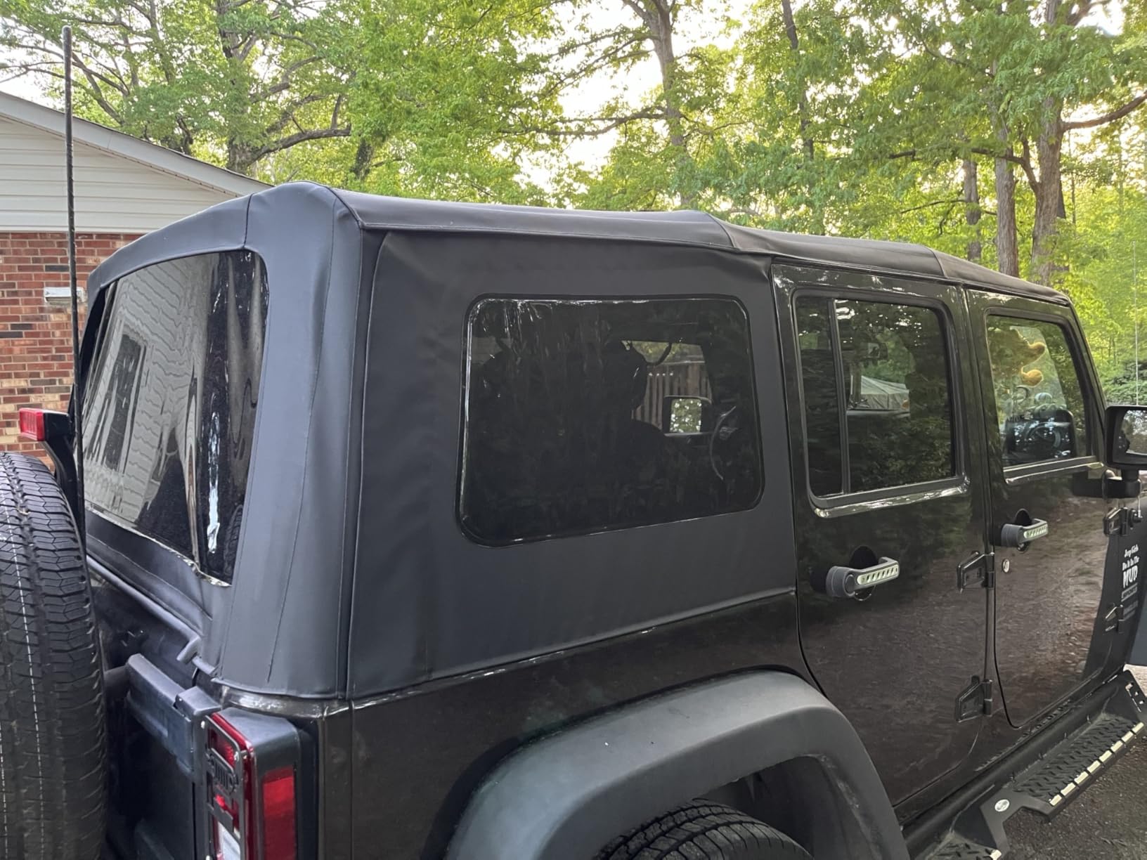 Smittybilt OEM Replacement Soft Top with Tinted Windows - Black Diamond (10-18 JKU) - SB9085235 customer photo 1