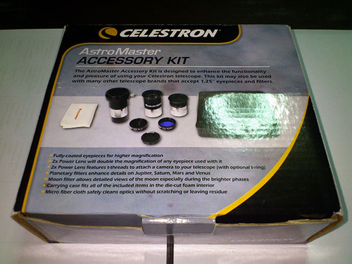 Celestron AstroMaster 8-Piece Eyepiece & Filter Accessory Kit - Includes Two 1.25