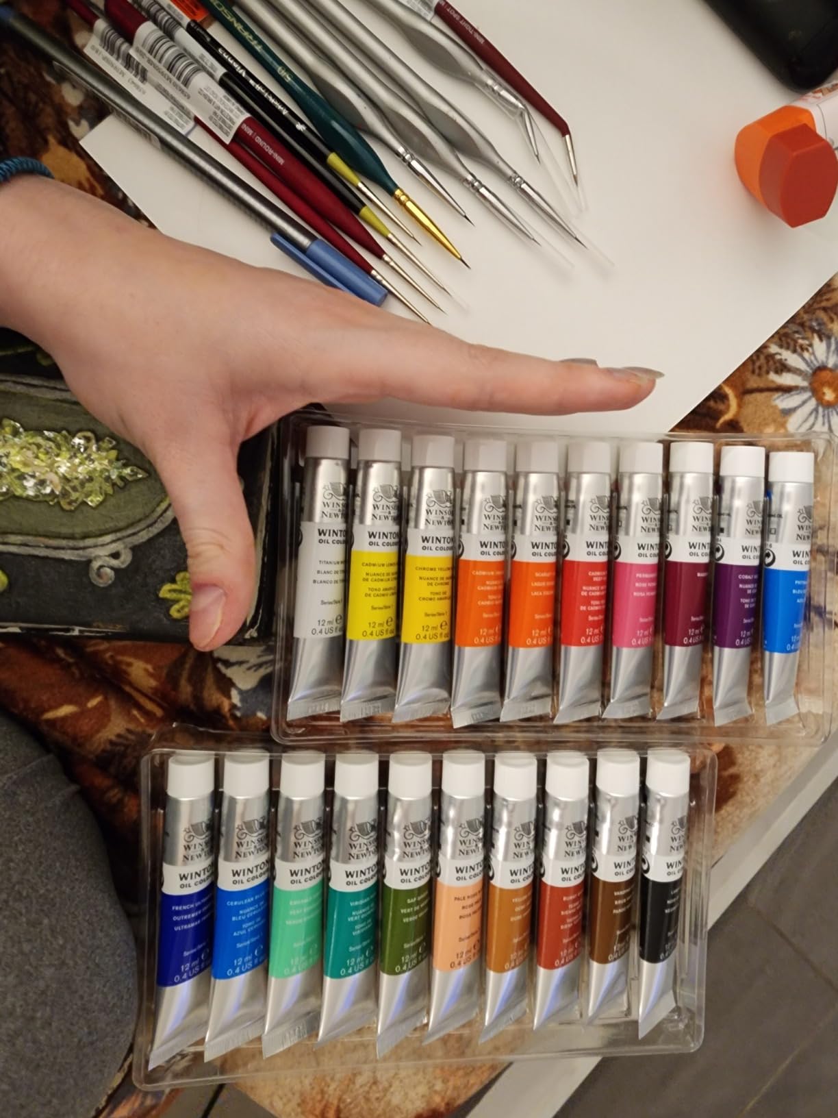 Winsor & Newton Winton Oil Color Paint, Basic Set, 10 x 21ml Tubes customer photo 2