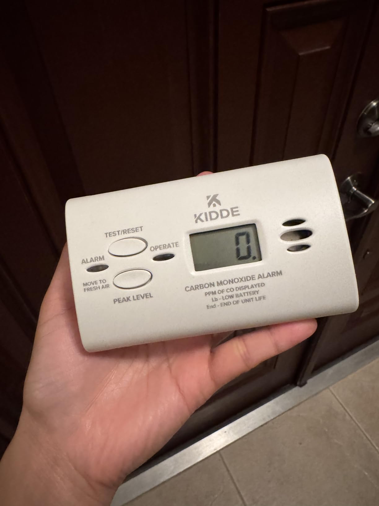 Kidde Carbon Monoxide Detector, AA Battery Powered CO Alarm with LEDs, Test-Reset Button, Low Battery Indicator, Portable customer photo 2