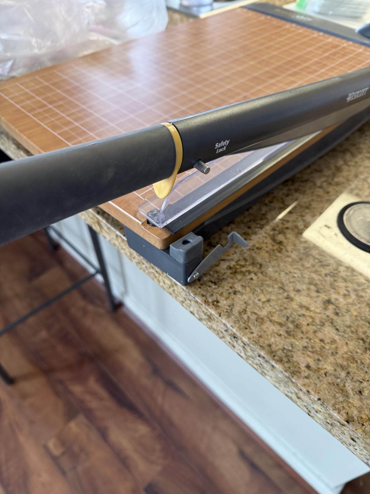 Westcott 12'' TrimAir Wood Guillotine Paper Cutter & Paper Trimmer, 30 Sheet (15106) customer photo 1