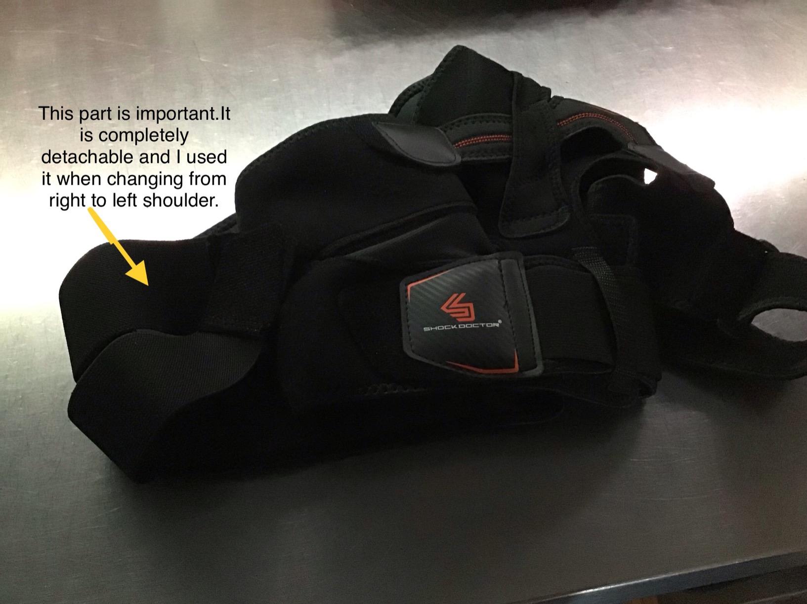 Shock Doctor Shoulder Brace for Men, Shoulder Support Brace, Prevents & Promotes Healing from AC Sprains, Rotator Cuff Shoulder Brace & Moderate Separations, Rotator Cuff Support Brace customer photo 2