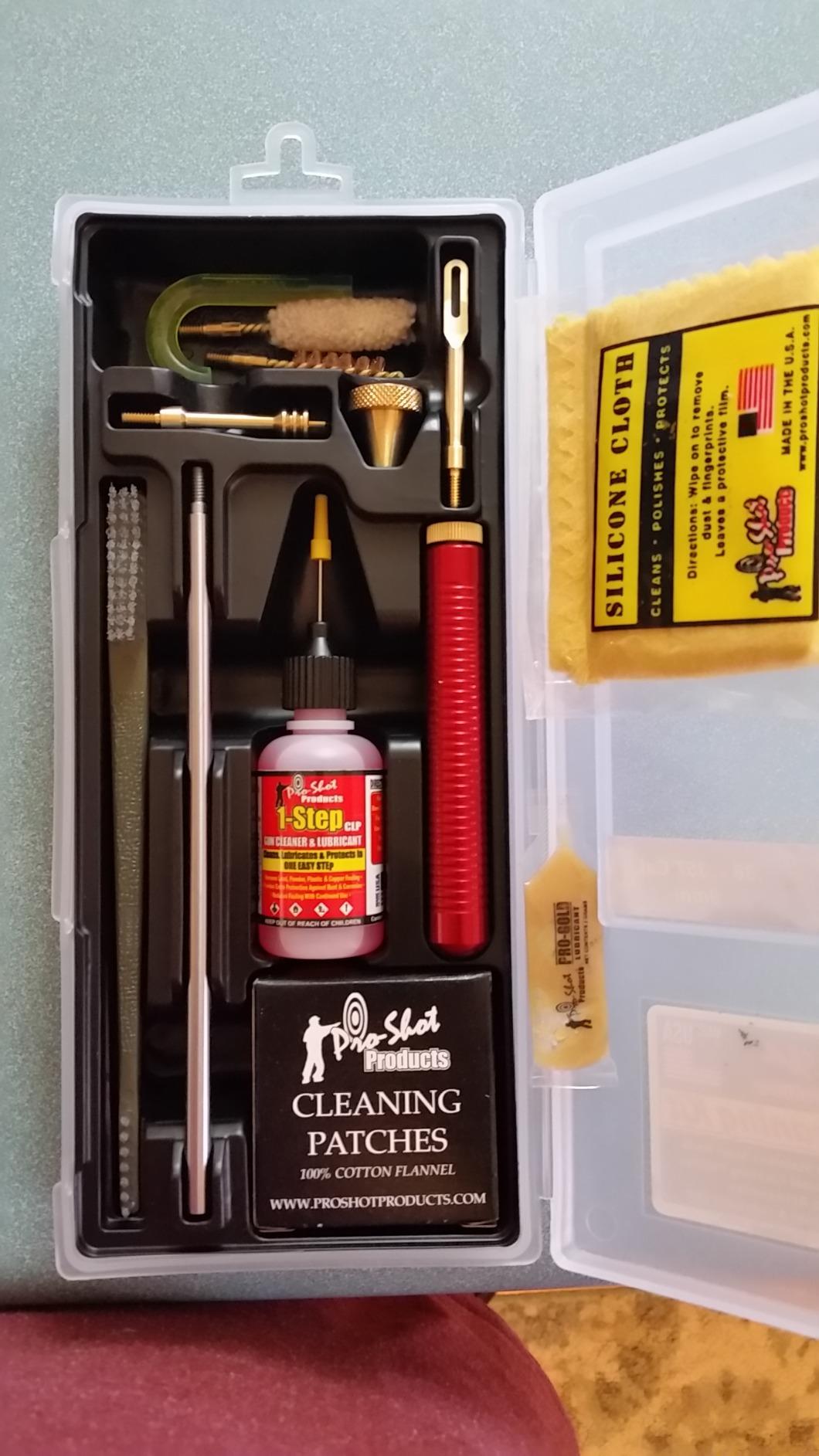 Pro-Shot Gun Cleaning Kits: Universal, Rifle, Pistol, and Shotgun Cleaning Kits with Premium Stainless Micro-Polished Rods, Brushes, Jags, Patches, CLP & Grease - Made in USA customer photo 2