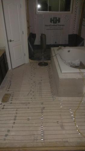 15 Sqft 120V Electric Radiant Floor Heating Kit - Includes Heating Cable, Programmable Thermostat, Sensor, Cable Guides, Installation Monitor and Under Tile Heated Floors customer photo 1