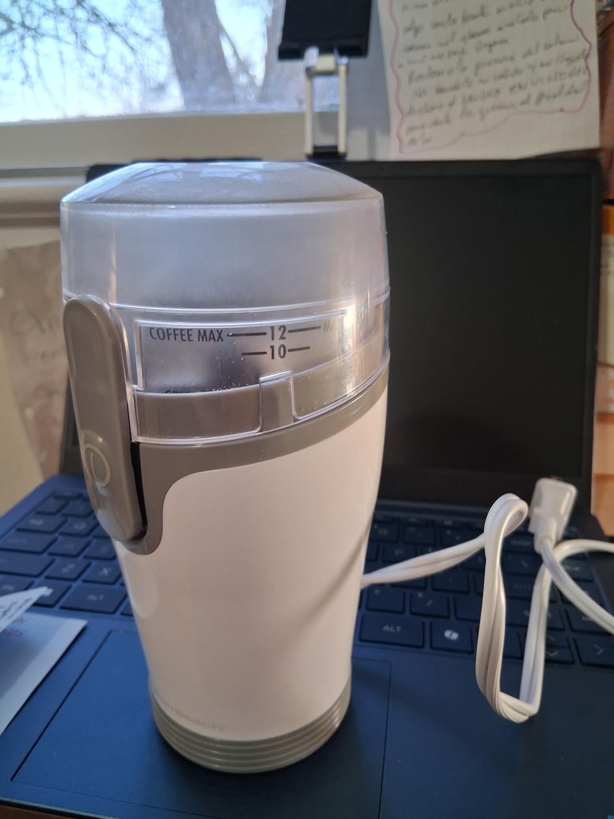 Hamilton Beach Fresh Grind Electric Coffee Grinder for Beans, Spices and More, Stainless Steel Blades, Removable Chamber, Makes up to 12 Cups, Black customer photo 1