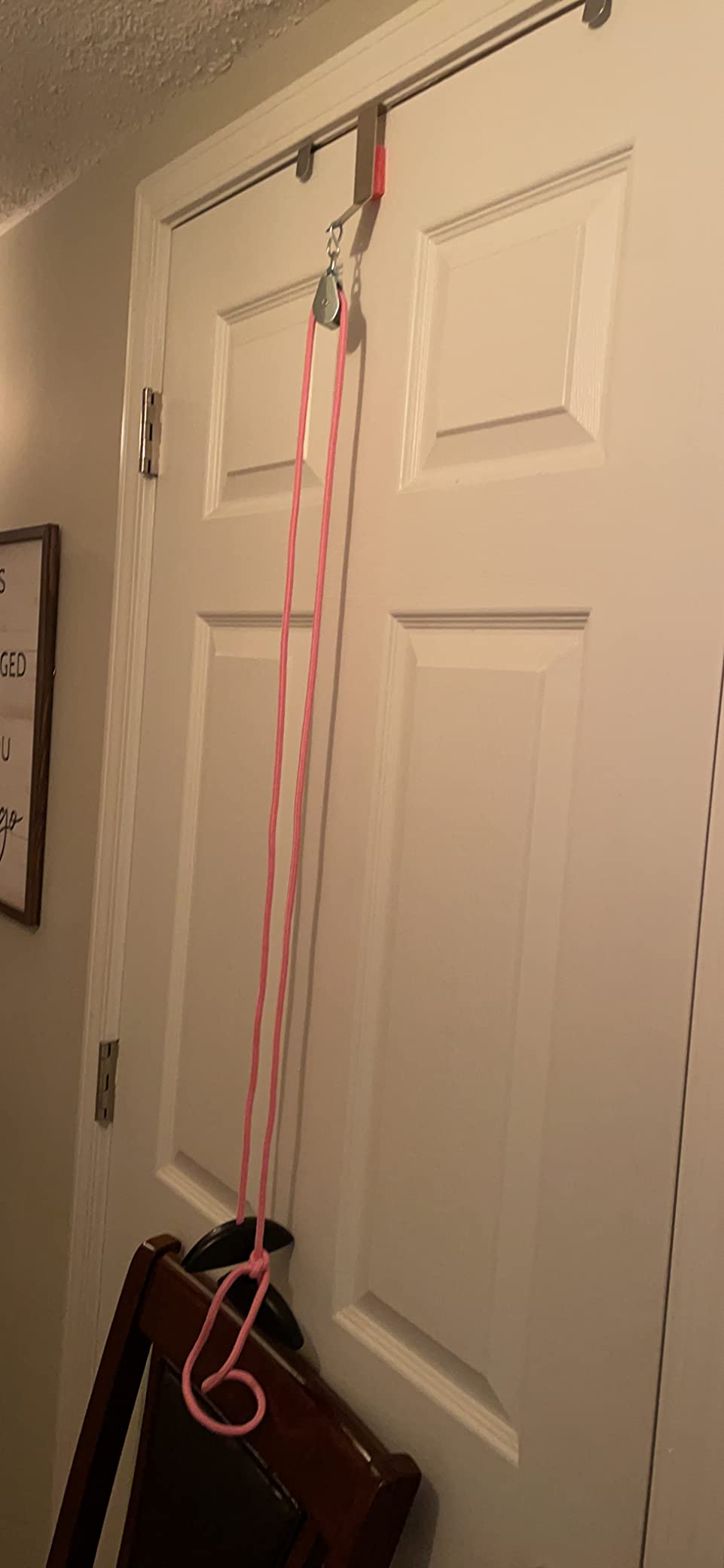 RangeMaster BlueRanger Over the Door Shoulder Pulley, Shoulder Pulley for Physical Therapy, Aids Pain Free Range of Motion in Frozen Shoulder, Adjustable Cleated Handles, Web Strap (FSA/HSA) customer photo 2