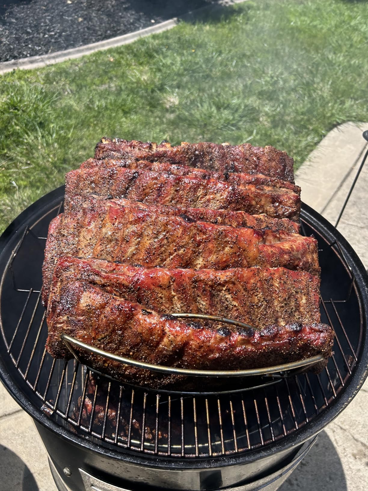 Weber Original Rib & Roast Holder - Dual-Purpose Grilling Rack for Ribs and Roasts, Plated Steel, Easy to Store, Dishwasher-Safe, Fits Most Grills customer photo 2