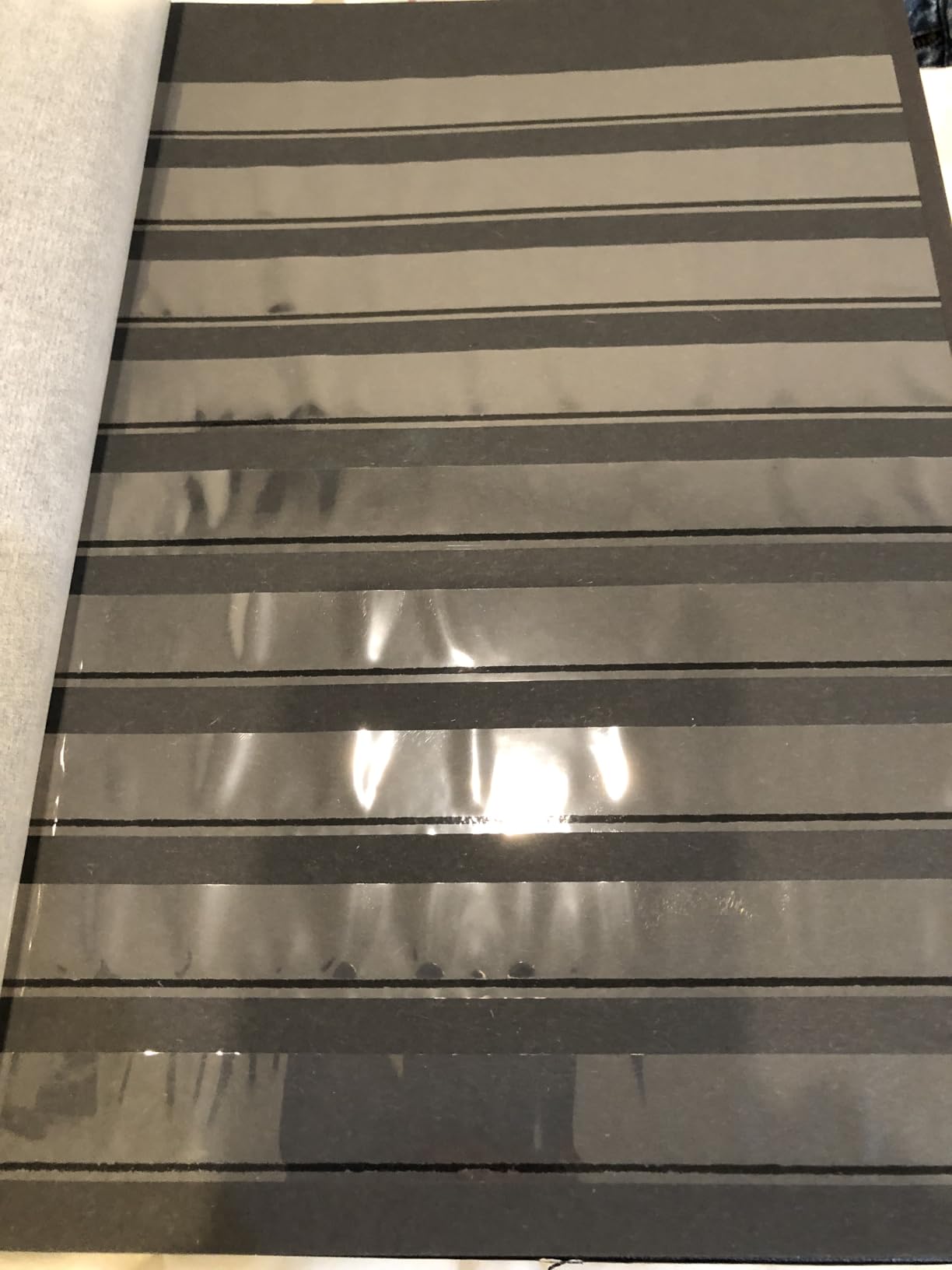 LIGHTHOUSE COMFORT Padded Leather Cover Stockbook for Stamps - 32 Black Cardstock A4 Pages with Clear Strips - Red customer photo 2