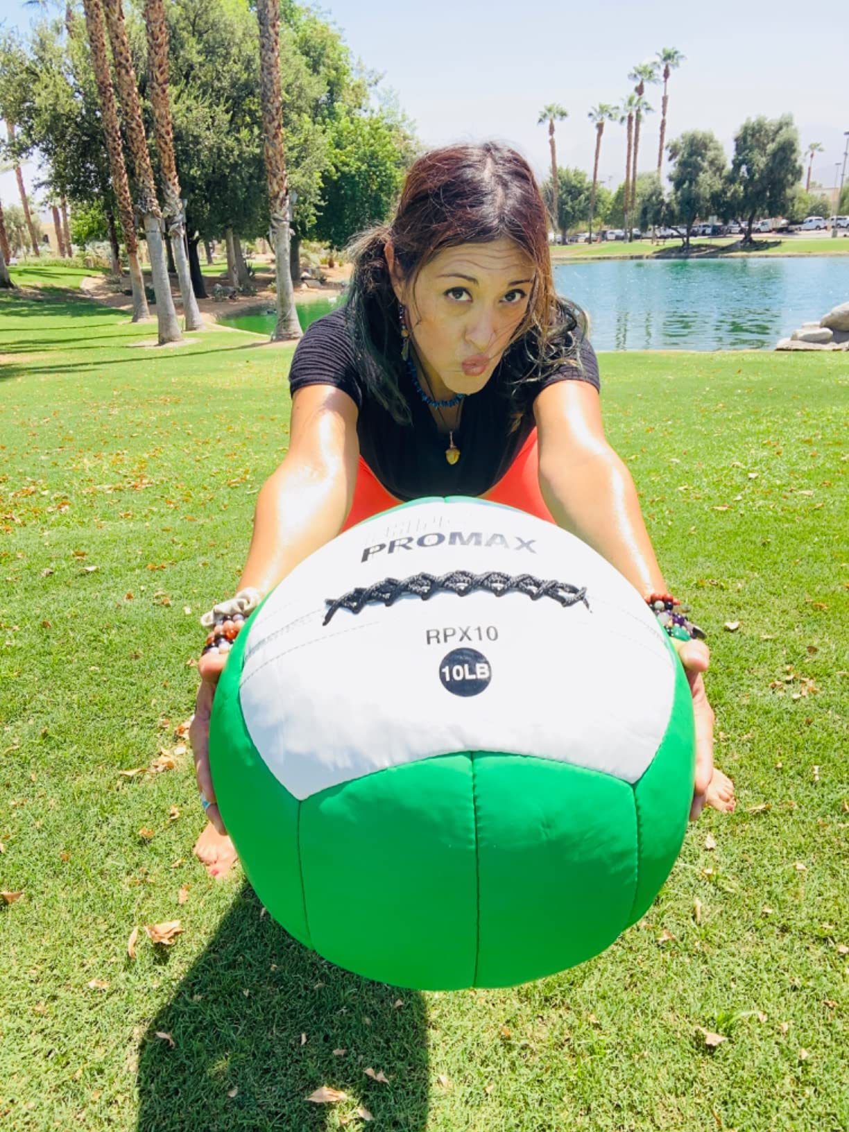 Champion Sports Rhino Slam Ball, 4-30 lb. Non-Slip Grip, Weightlifting, Crossfit, Home Gym, Fitness, 14