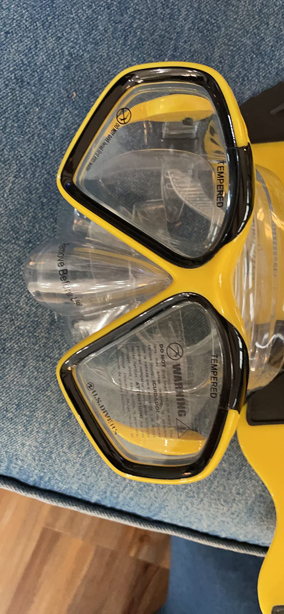 U.S. Divers Cozumel Adult Snorkeling Set - Anti-Fog PC Lens, Easy-Adjust Mask, Dry Top Snorkel, Adjustable Fin Buckles - Explore Series | Unisex Adult customer photo 2