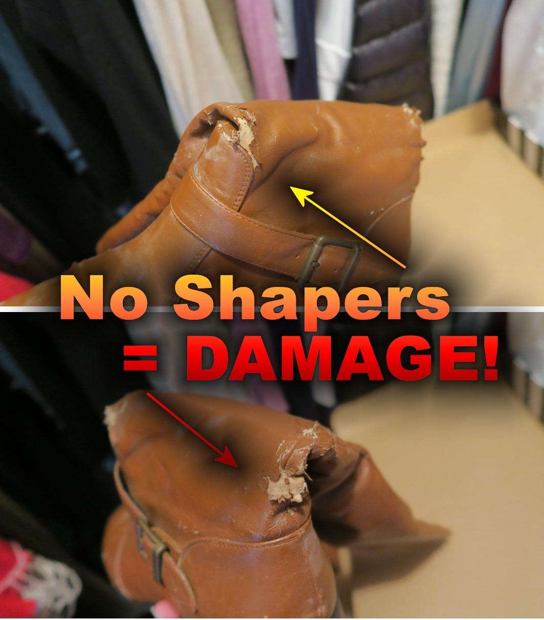 Household Essentials Cedarfresh Boot Shapers, 2 Pairs, Plastic Boot Inserts, Black customer photo 1