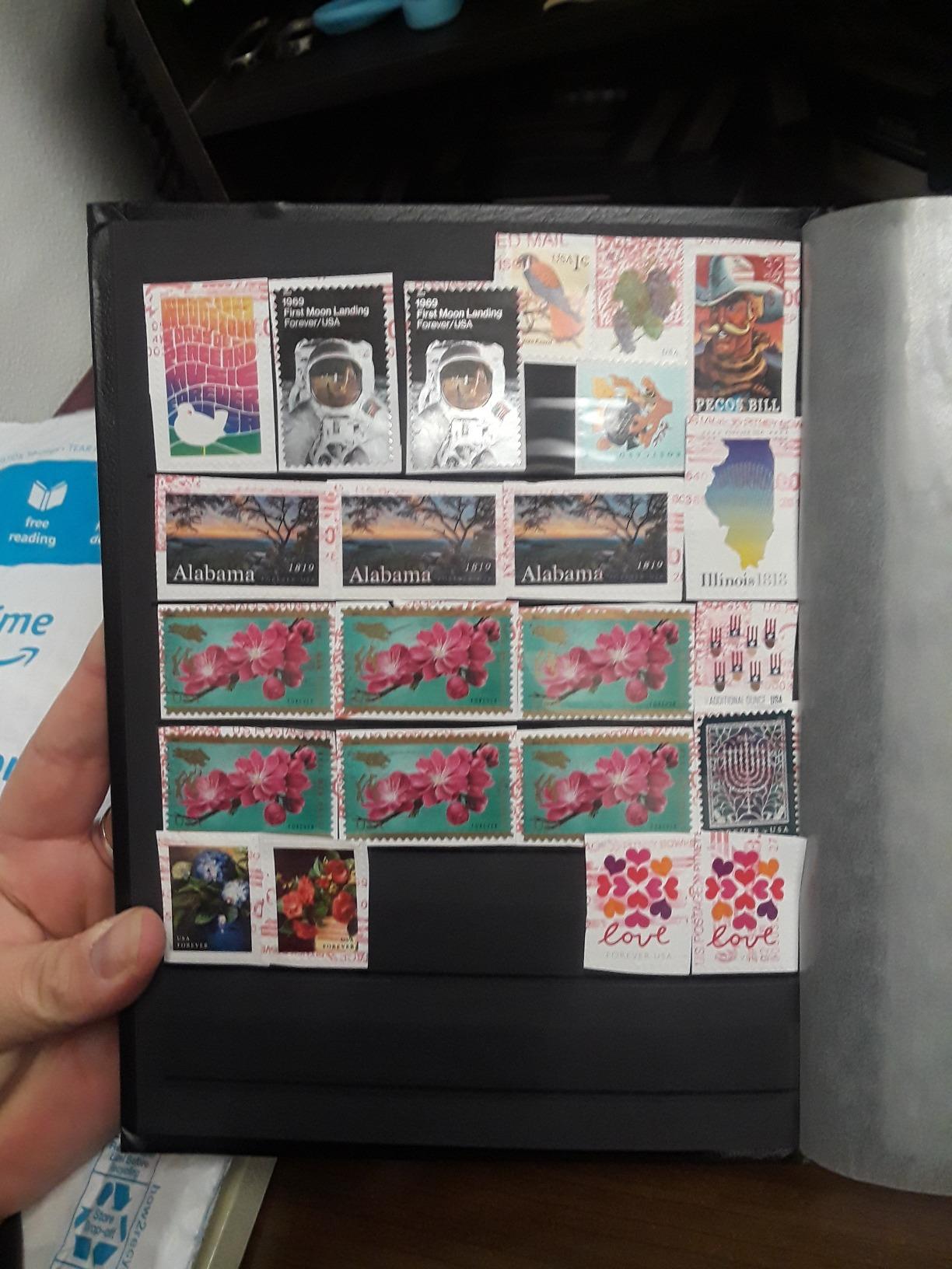 LIGHTHOUSE BASIC Hard Cover Stockbook for Stamps - 32 Black Cardstock A5 Pages with Clear Strips - Black customer photo 1