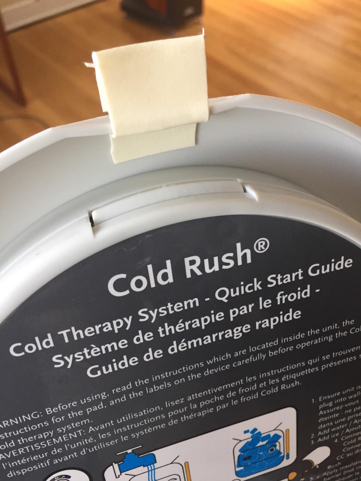 Ossur Cold Rush Therapy Machine System with Large Shoulder Pad- Ergonomic, Adjustable Wrap Pad Included- Quiet, Lightweight and Strong Cryotherapy Freeze Kit Pump customer photo 2