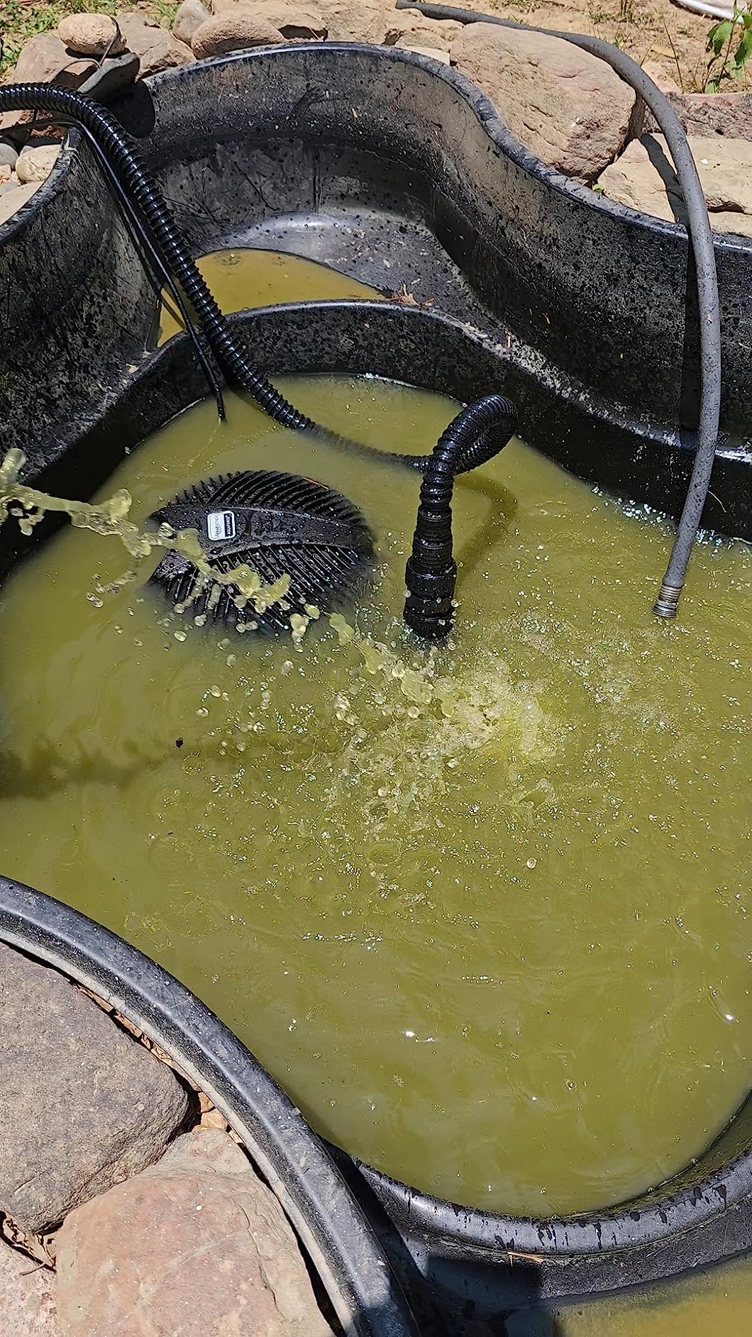 Aquascape 91011 AquaForce 1000 GPH Solids Handling Submersible Pump for Pond Water Feature and Waterfall customer photo 1