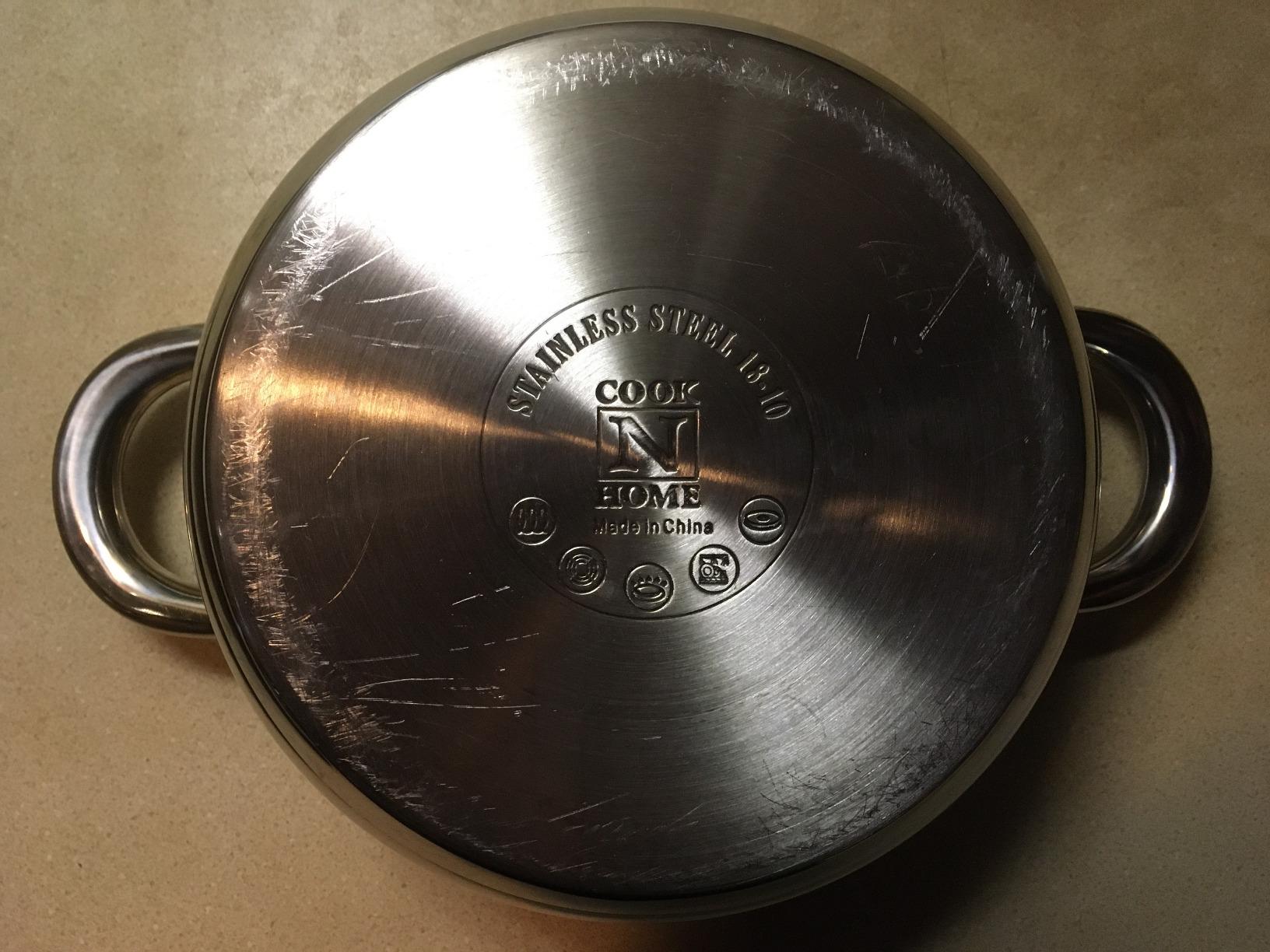 Cook N Home Kitchen Cookware Sets, 12-Piece Basic Stainless Steel Pots and Pans, Silver customer photo 2