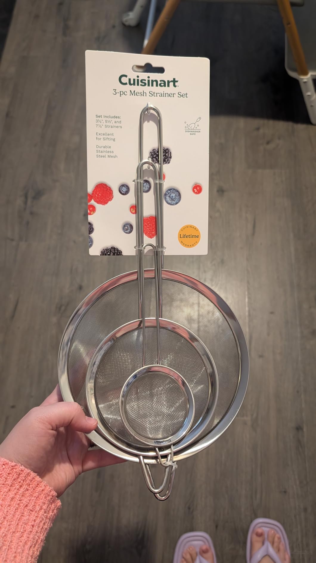 Cuisinart Mesh Strainers, 3 Count (Pack of 1) Set, CTG-00-3MS Silver customer photo 2