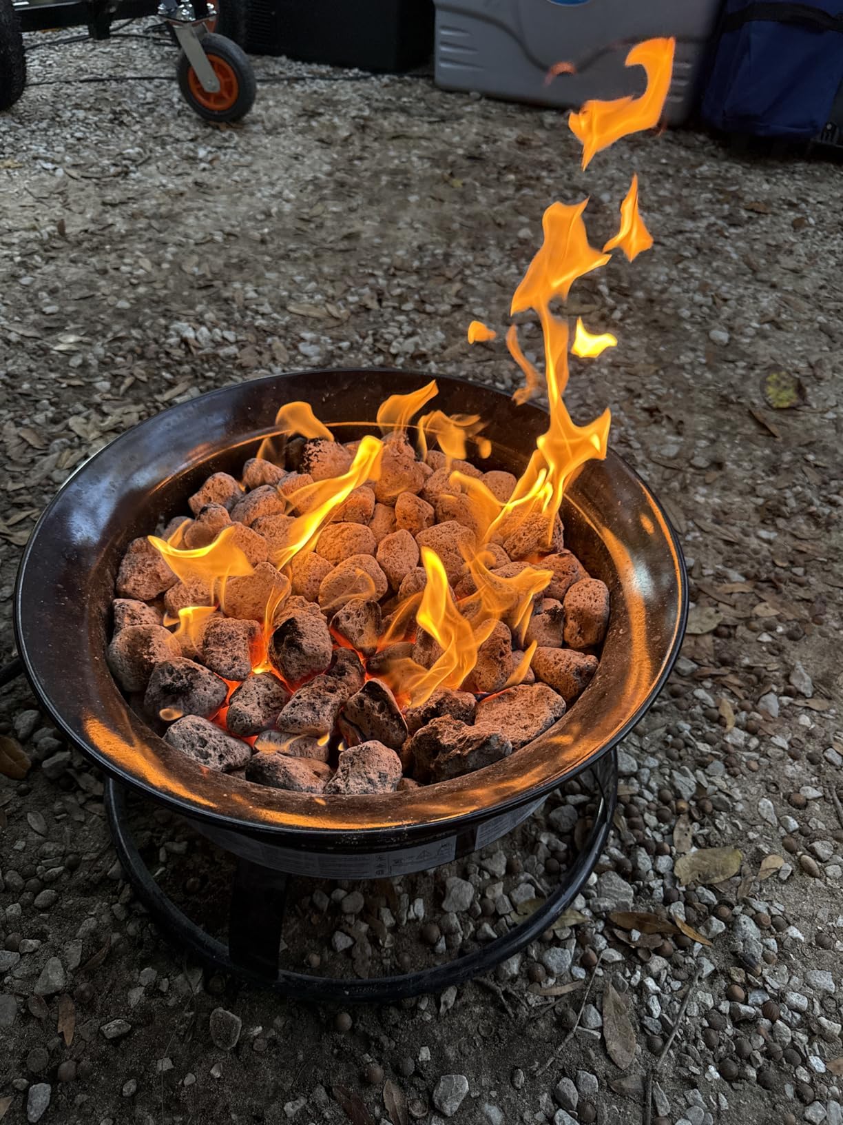 Outland Living Portable Propane Fire Pit, 19-inch, 58,000 BTU Smokeless Gas Firebowl | Perfect for Camping, Patio, Backyard, Tailgating, Deck, RV| Black 823 Standard customer photo 1