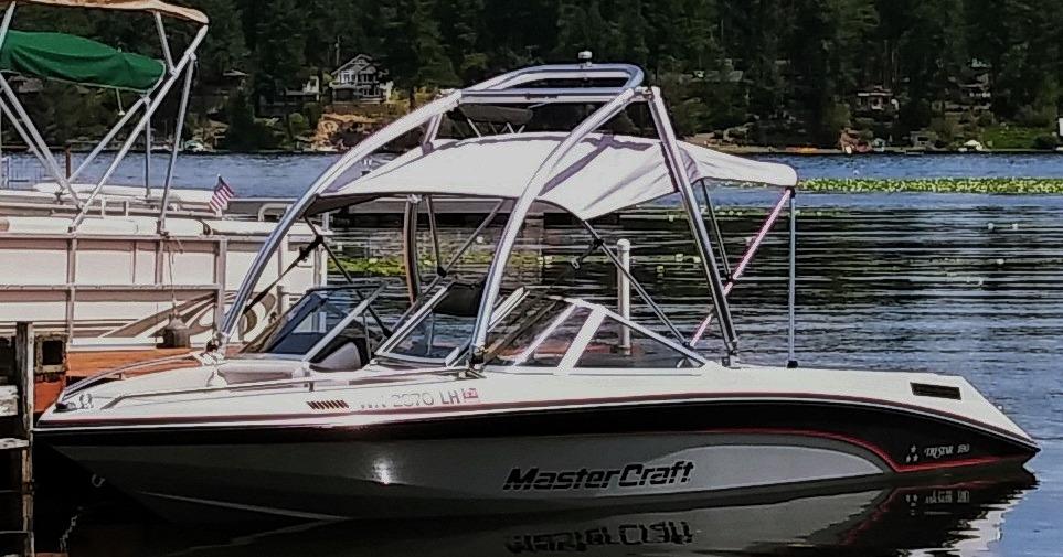 Monster Tower MT1 Wakeboard Tower - Dual Header, Foldable, Quick Release Mounts, Swivel Tow, 2.5