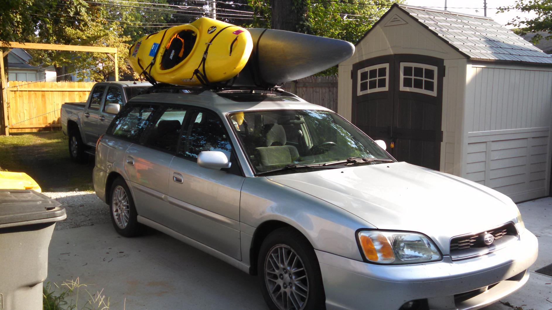 TMS Kayak Roof Racks for 2 Kayaks - Dual Universal Fit Carriers Include Two Sets of Straps for Cars, Trucks and SUVs - Easy to Mount J-Bar Style Carriers for Kayaks Canoes Paddleboards and Surfboards customer photo 1