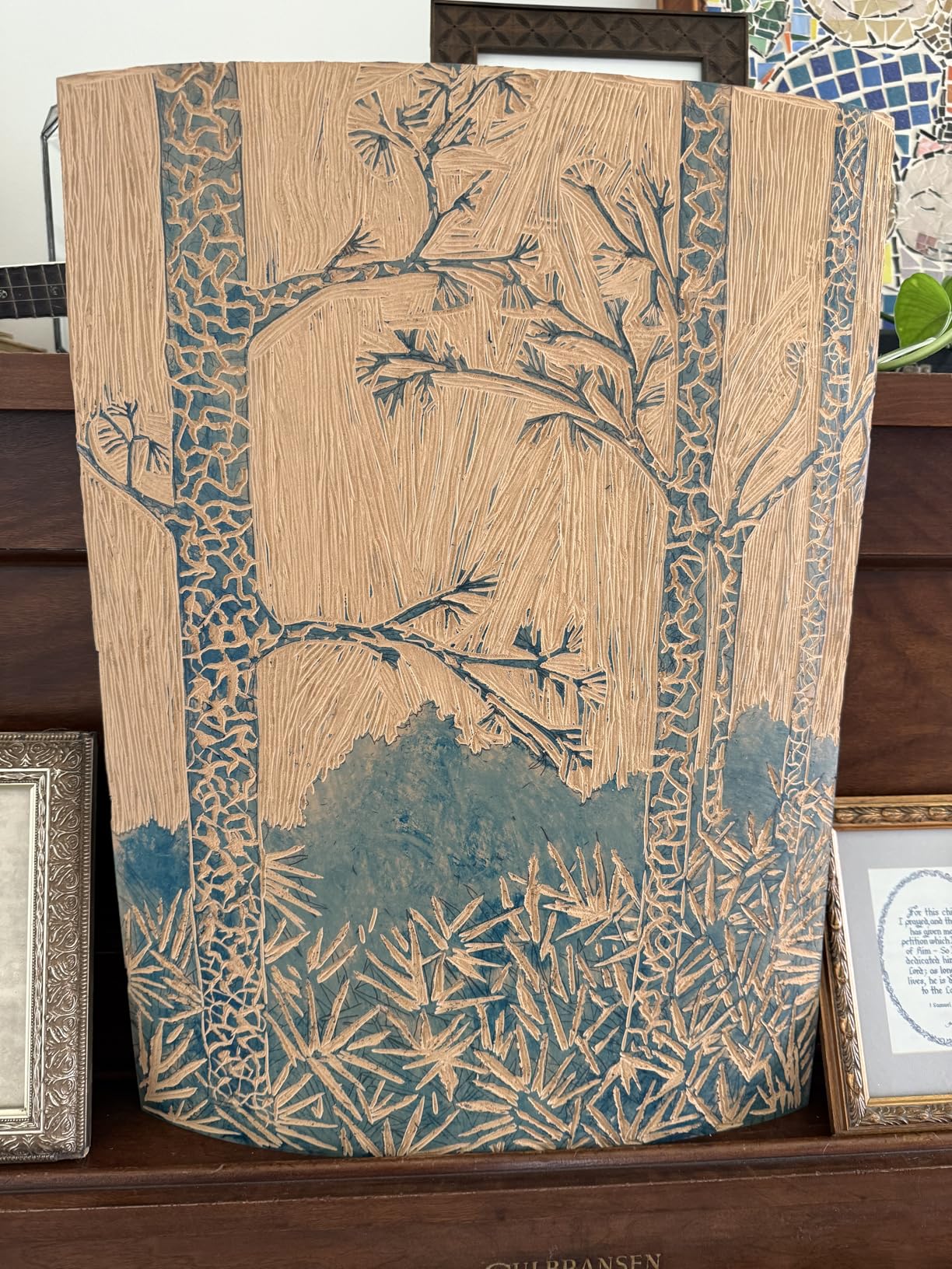 UJ Ramelson Wood Carving Tools Palm Set for Woodworking, Fine Miniature Detail, Stamp Making, Tile Etching, Mini Chisel and Gouge, 5 Pieces customer photo 1