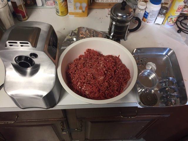 STX International Magnum 1800W Electric Meat Grinder | Grinds Soft Bones | High-Capacity Meat Tray | 6 Grinding Plates | 3 Stainless Steel Blades | Sausage Stuffer | Kubbe Maker & More Included customer photo 1