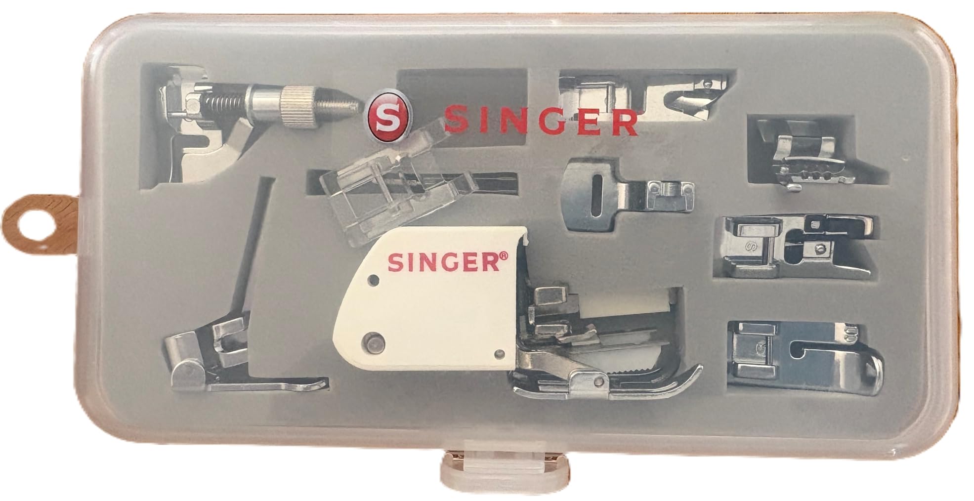 SINGER 9 Presser Feet Sewing Machine Accessory Kit Set Suitable for Household Multi-Function Sewing Machines with Twin Needle, Clear Durable Storage Case for Quilting, Mending, Patchwork customer photo 1