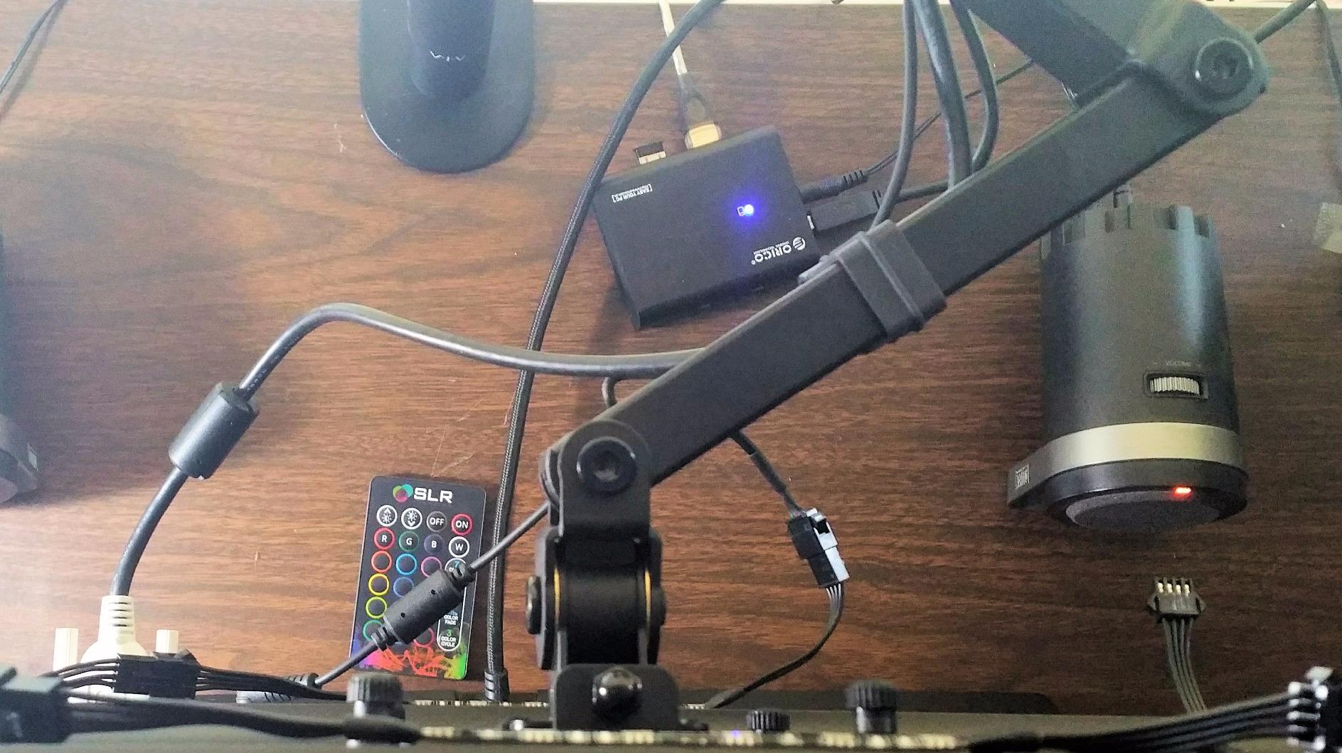 VIVO Dual Monitor Desk Mount, Holds 2 Computer Screens up to 30 inches and 22lbs Each, Heavy Duty Fully Adjustable Steel Stand with C-Clamp and Grommet, Black, STAND-V002 customer photo 1