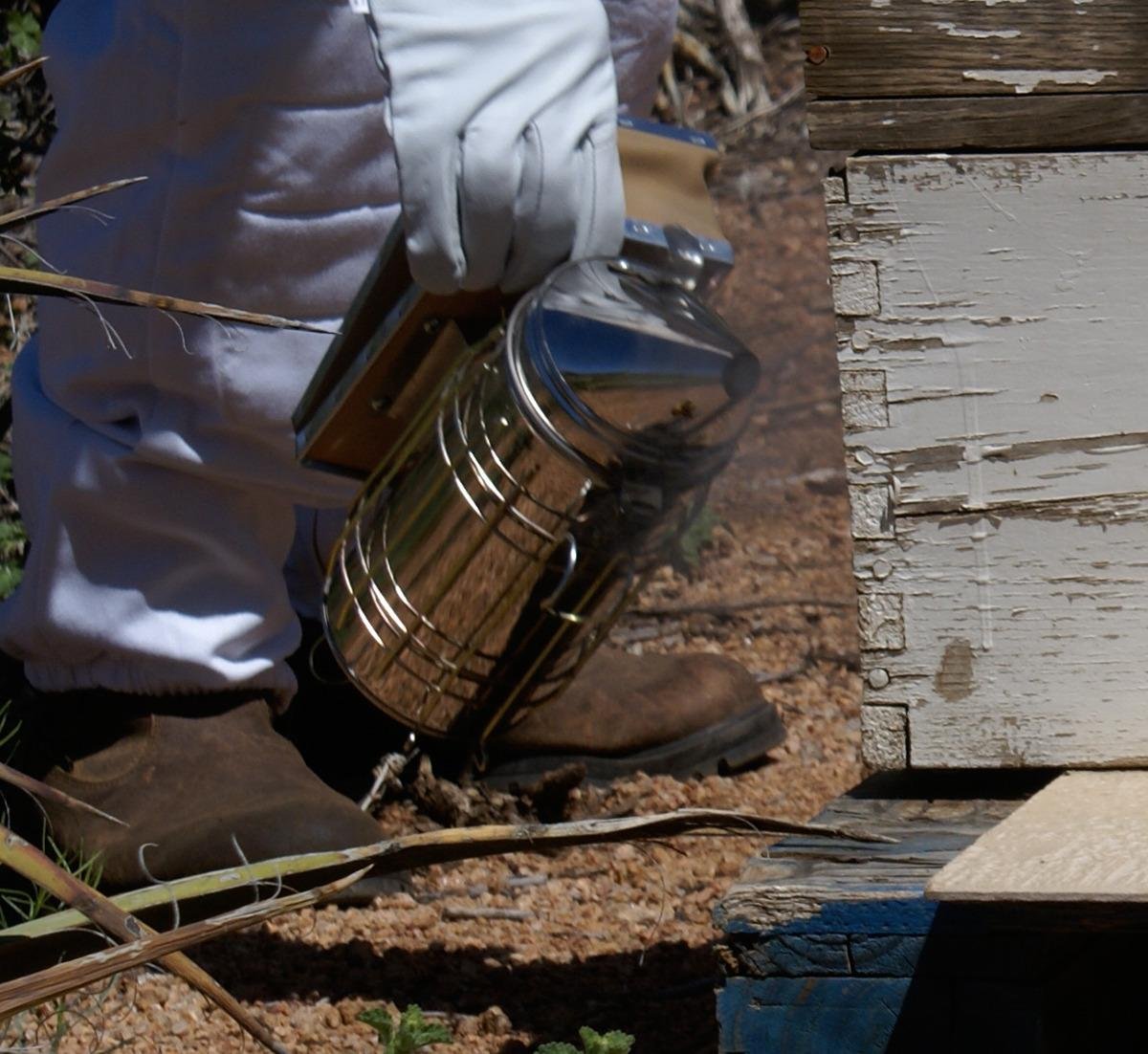 New Bee Hive Smoker Stainless Steel w/Heat Shield Beekeeping Equipment customer photo 1