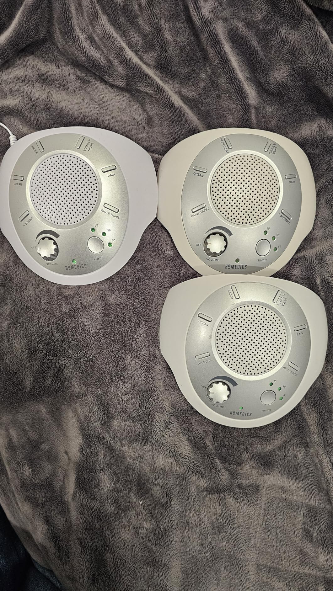 Homedics SoundSleep White Noise Machine, Silver, Small Travel Device with 6 Relaxing Nature Sounds, Portable Therapy for Home, Office, Nursery, Auto-Off Timer customer photo 2