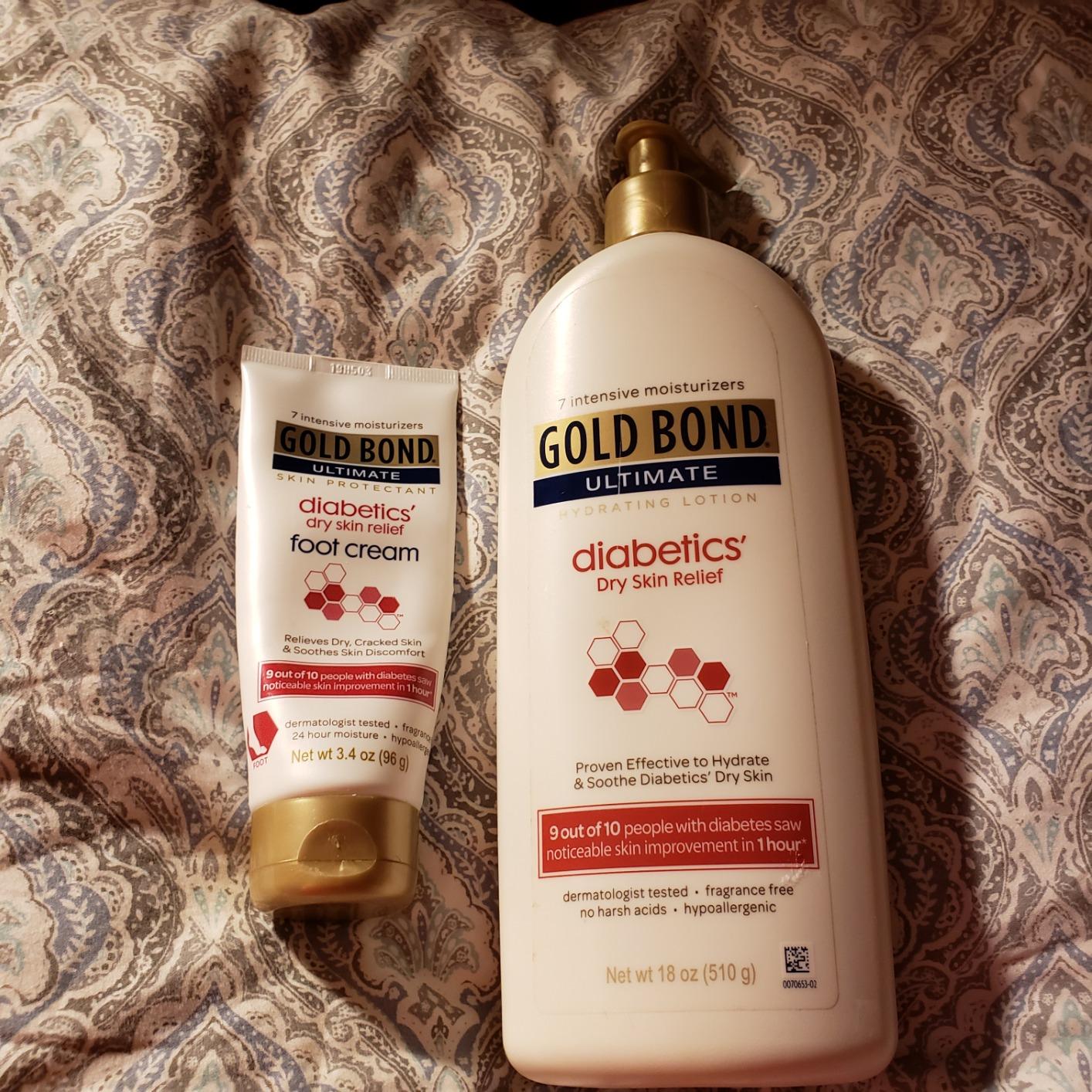 Gold Bond Medicated Diabetics' Dry Skin Relief Foot Cream, 3.4 oz., Skin Protectant customer photo 2