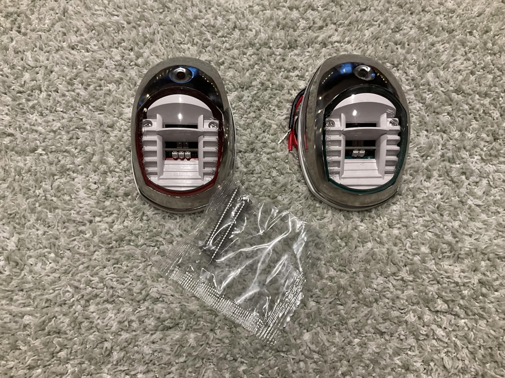 Five Oceans Boat Navigation Lights, LED Bow Light, Navigation Lights for Boats LED Red and Green, Boat Lights Navigation Vertical Mount Sidelight, 12V, USCG 2NM Certified - FO2890 customer photo 2