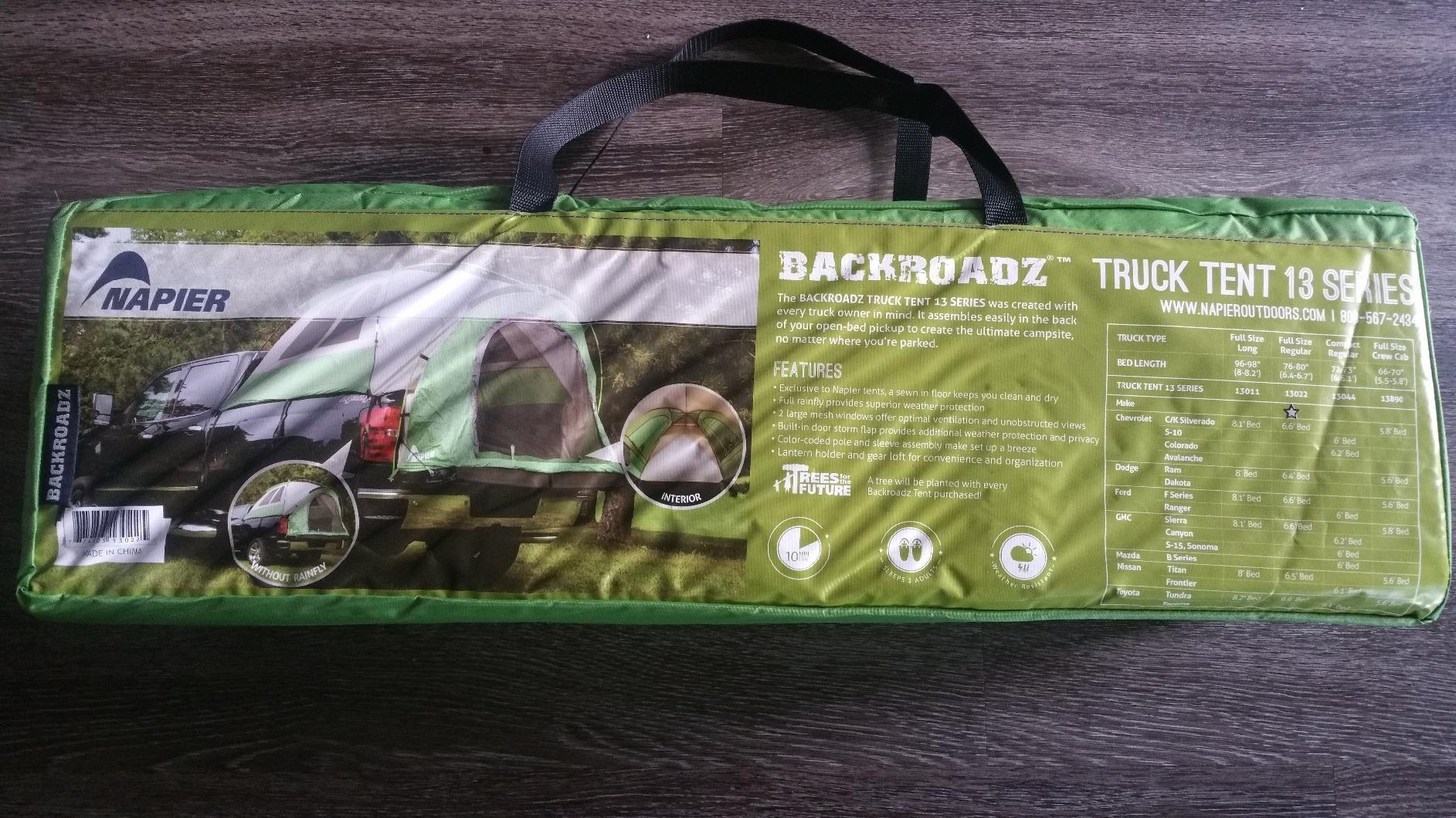 Napier Backroadz Truck Tent 13 Series | Pickup Truck Bed Camping Tent | Rainfly for Water Protection | Sturdy and Spacious 2-Person Truck Tent | Easy 10-Minute Setup | Green/Gray customer photo 2