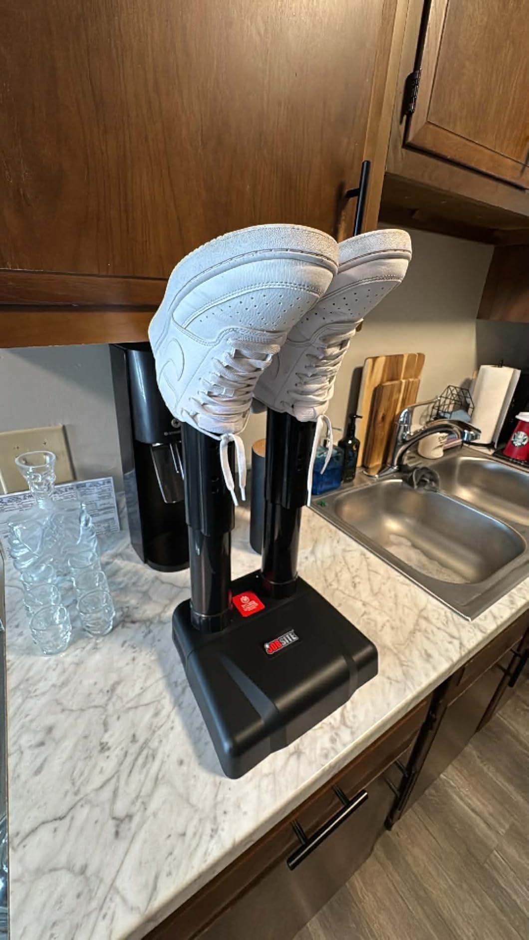 Boot Dryer - Silent Shoe Dryer & Warmer For Work Boots, Gloves & Shoes - Fanless Convection Dry - Helps Reduce Odor customer photo 2