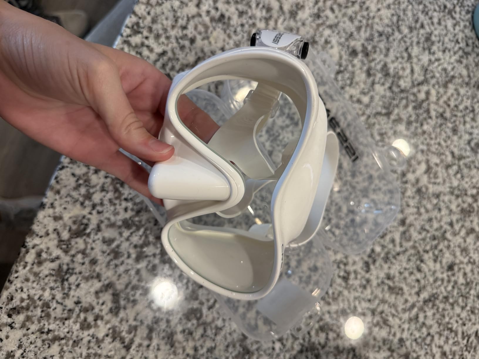 Cressi F1 Frameless Snorkeling Mask - Tempered Glass Lens - Low-Volume for Easy Clearing - Fold-Flat & Adjustable Straps customer photo 1