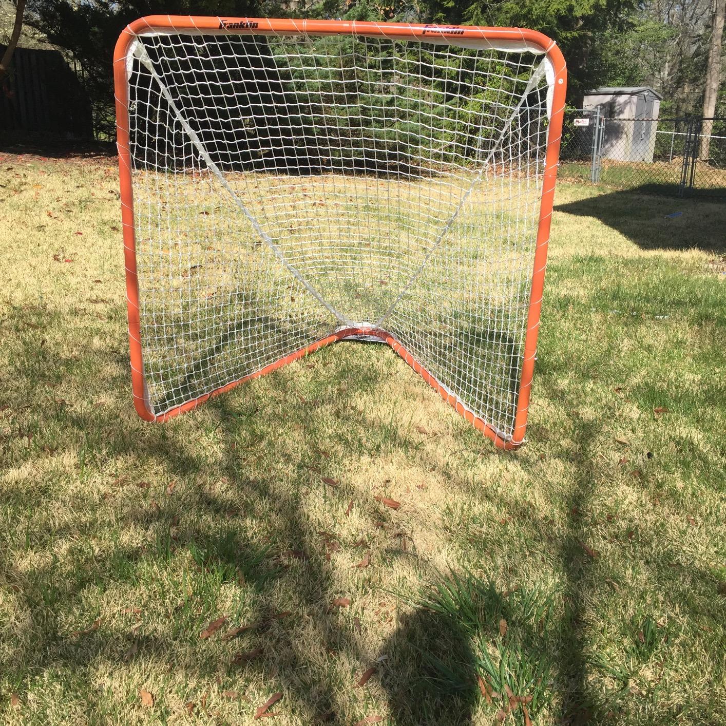 Franklin Sports Backyard Lacrosse Goal - Kids + Adult Lacrosse Training Net - Lacrosse Training Equipment - Perfect for Youth + Adult Training customer photo 2
