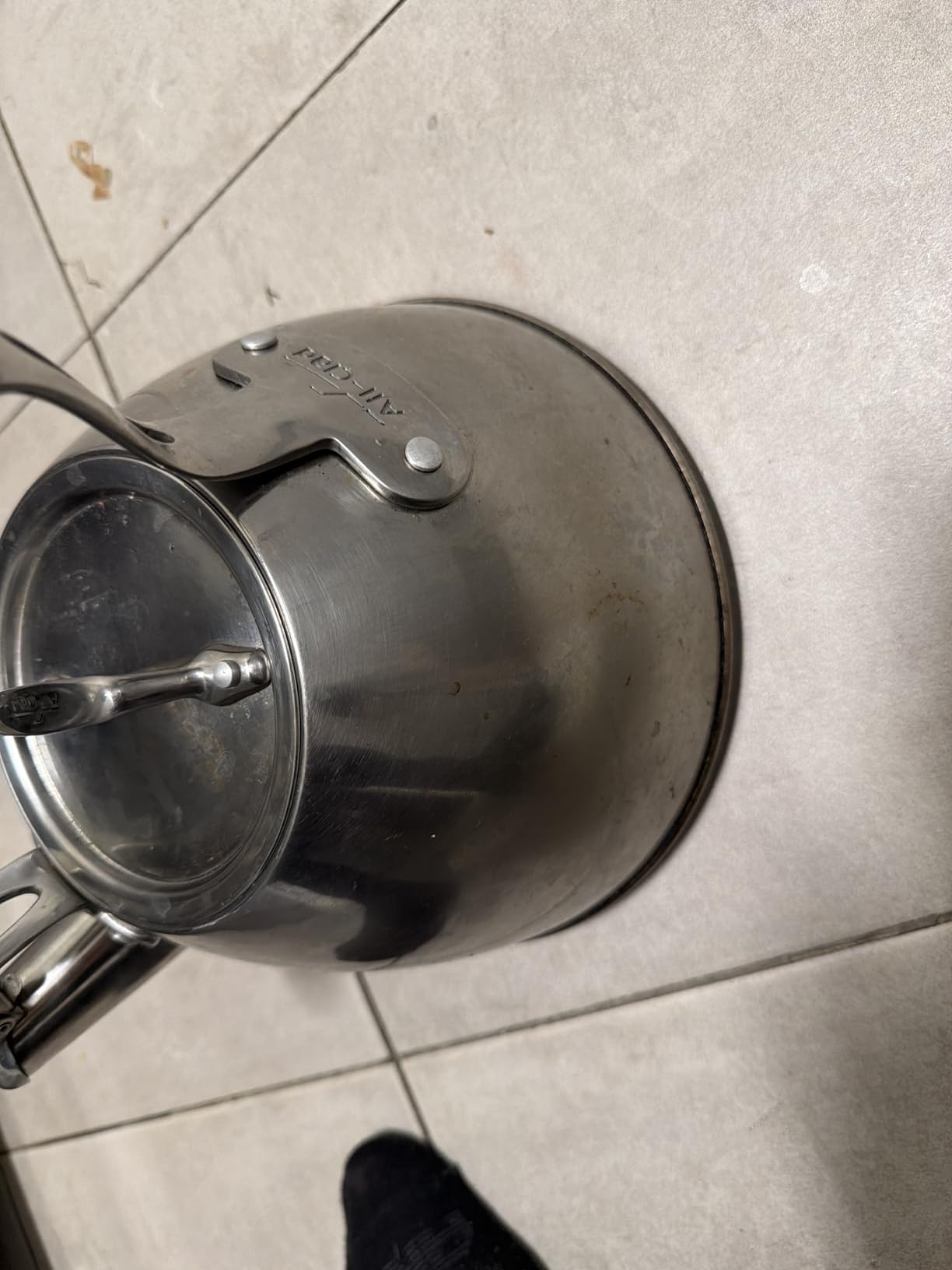 All-Clad Specialty Stainless Steel Tea Kettle 2 Quart Induction Pots and Pans, Cookware Silver customer photo 1