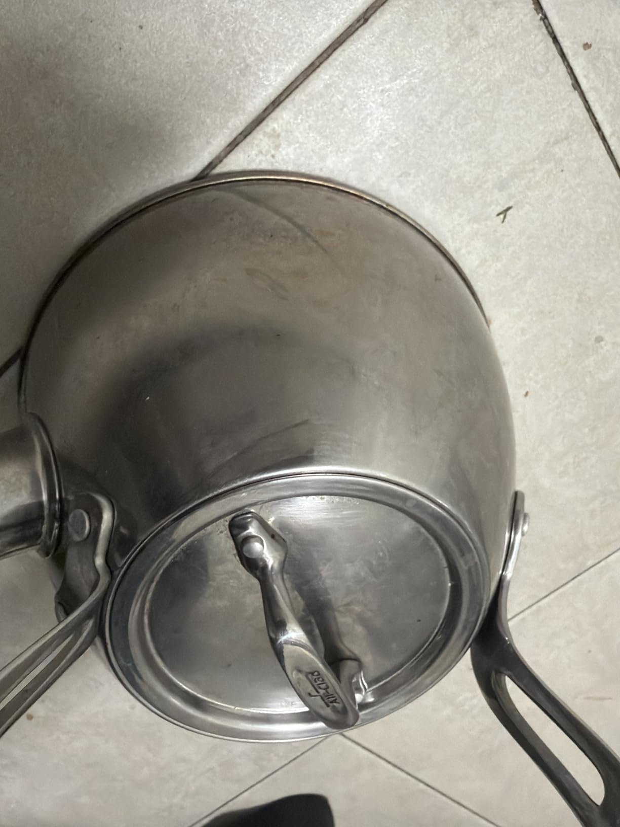 All-Clad Specialty Stainless Steel Tea Kettle 2 Quart Induction Pots and Pans, Cookware Silver customer photo 2