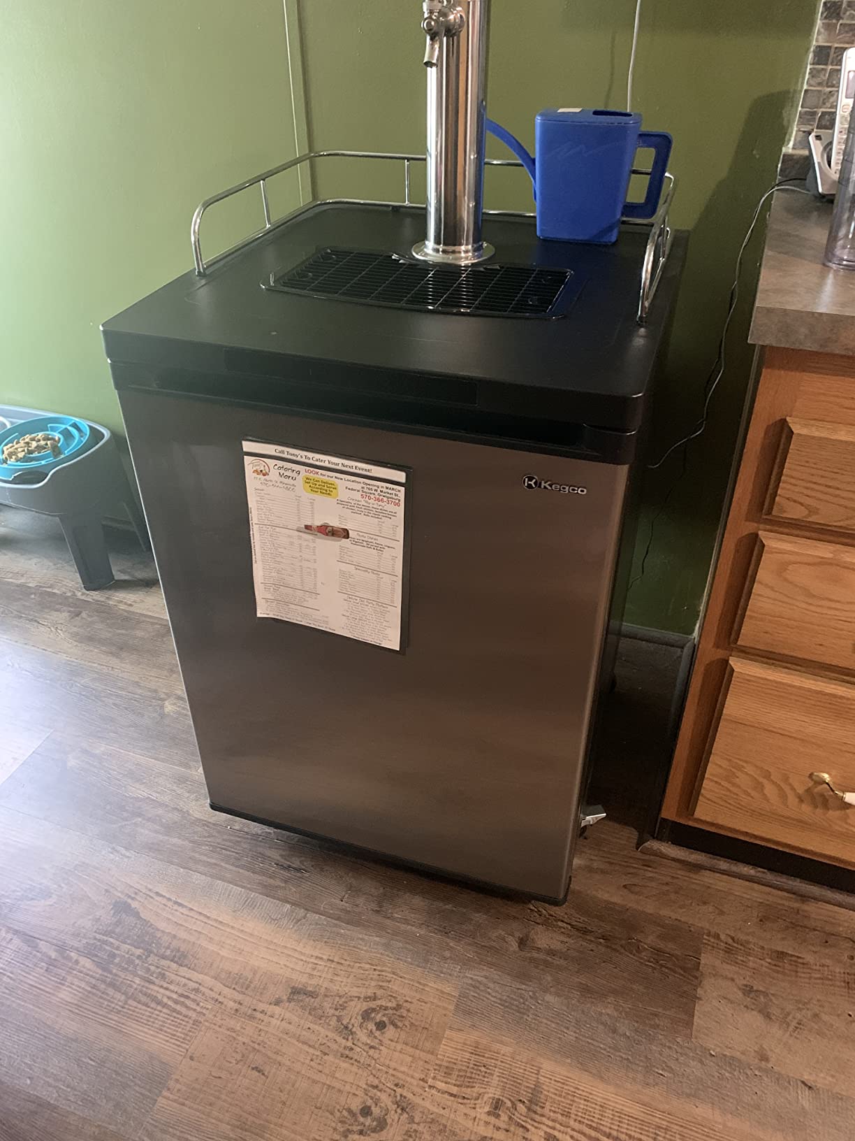 Kegco Kegerator Full Size Keg Refrigerator - Single Faucet - D System, Stainless Steel customer photo 2