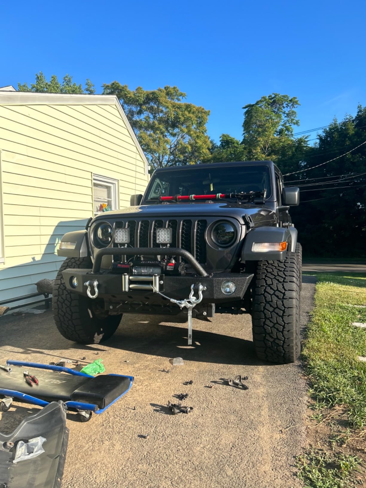 Rough Country 9,500LB PRO Series Electric Winch with 100FT Steel Cable - IP67 Waterproof, 5.5HP Motor, Heavy-Duty Off-Road Recovery Winch for Trucks & Jeeps customer photo 2