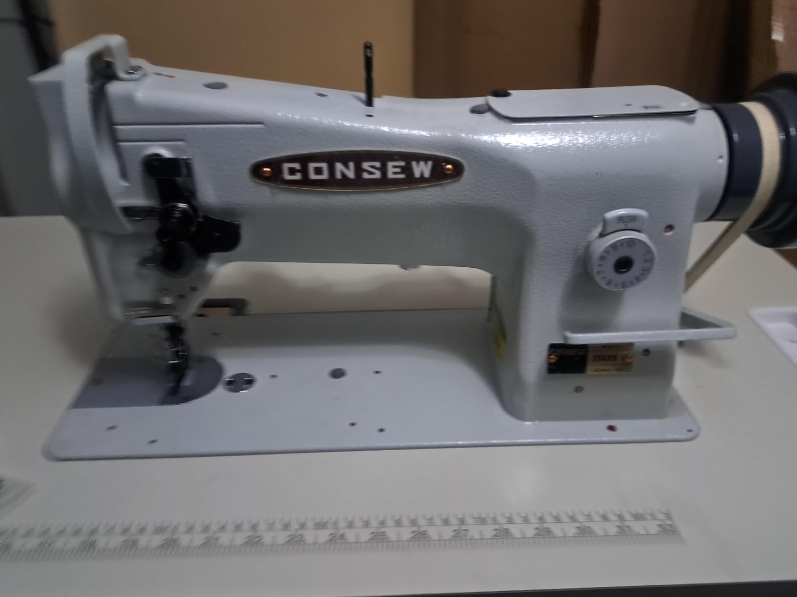 Consew 206RB-5 Walking Foot Upholstery Machine w/Table & Motor (Table Comes Assembled) customer photo 2
