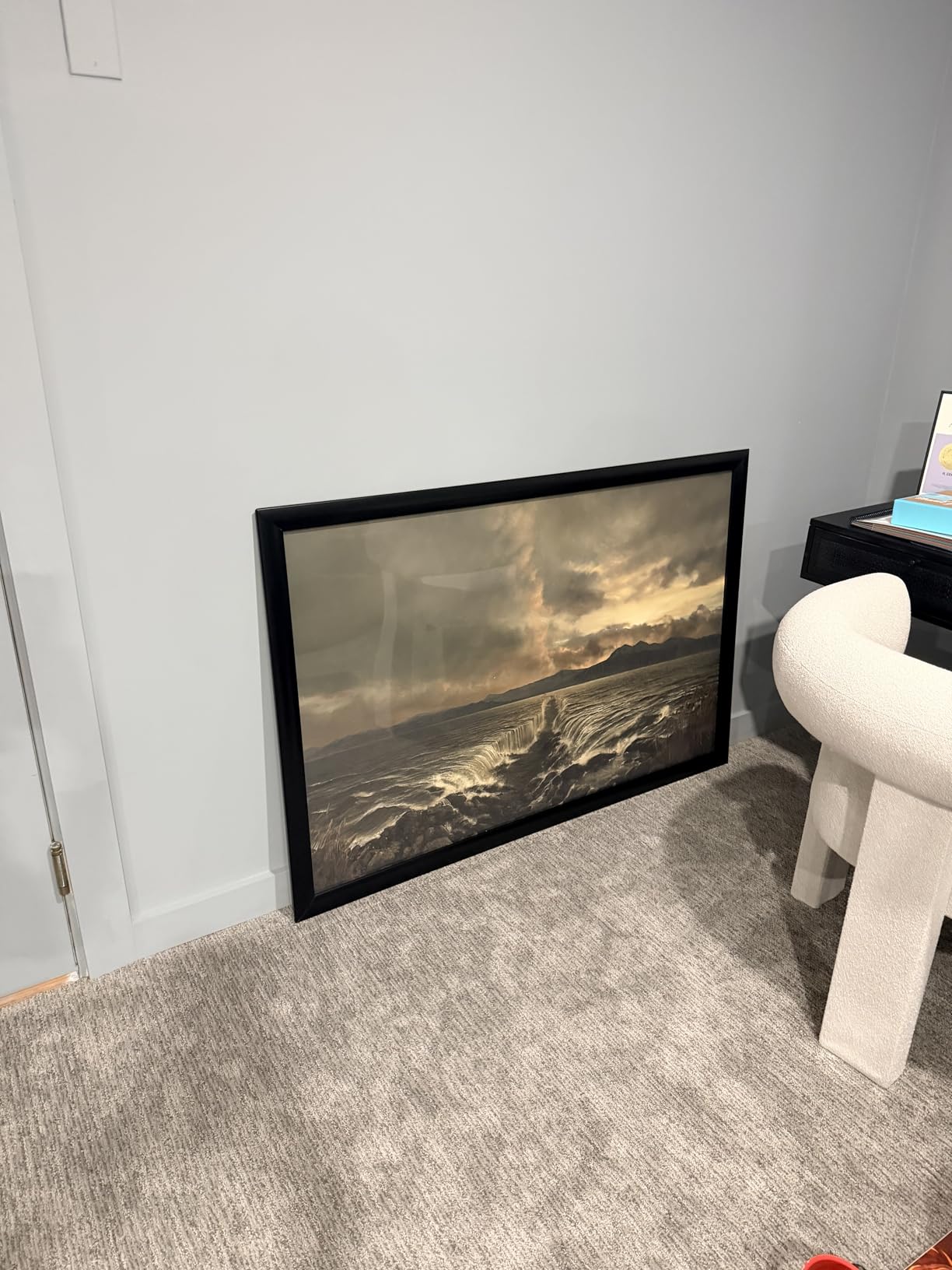 SnapeZo Movie Poster Frame 27x40 Inches, Black 1.7 Inch Aluminum Profile, Front-Loading Snap Frame, Wall Mounting, Wide Series for One Sheet Movie Posters customer photo 2