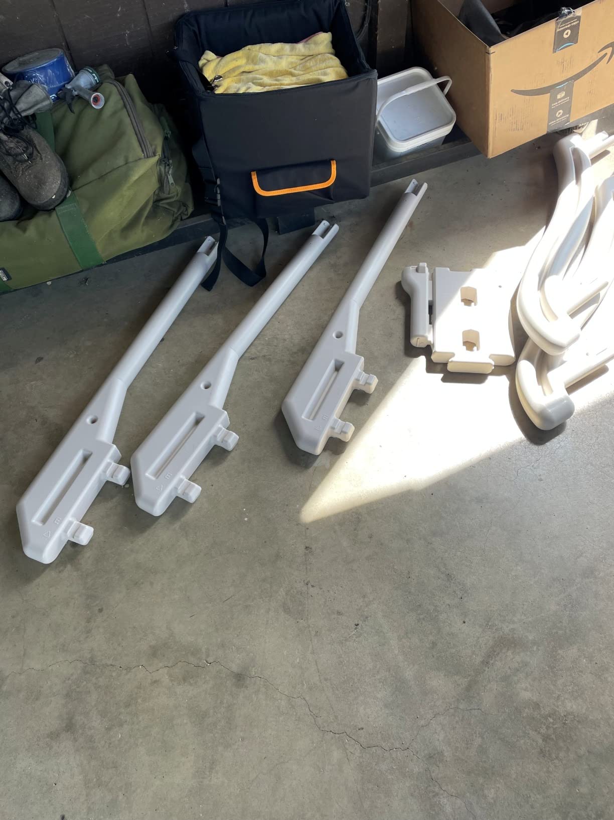 Confer Plastics Curve CCX-AG Drop in Above Ground Pool Step with Grey Treads - Base Step customer photo 2