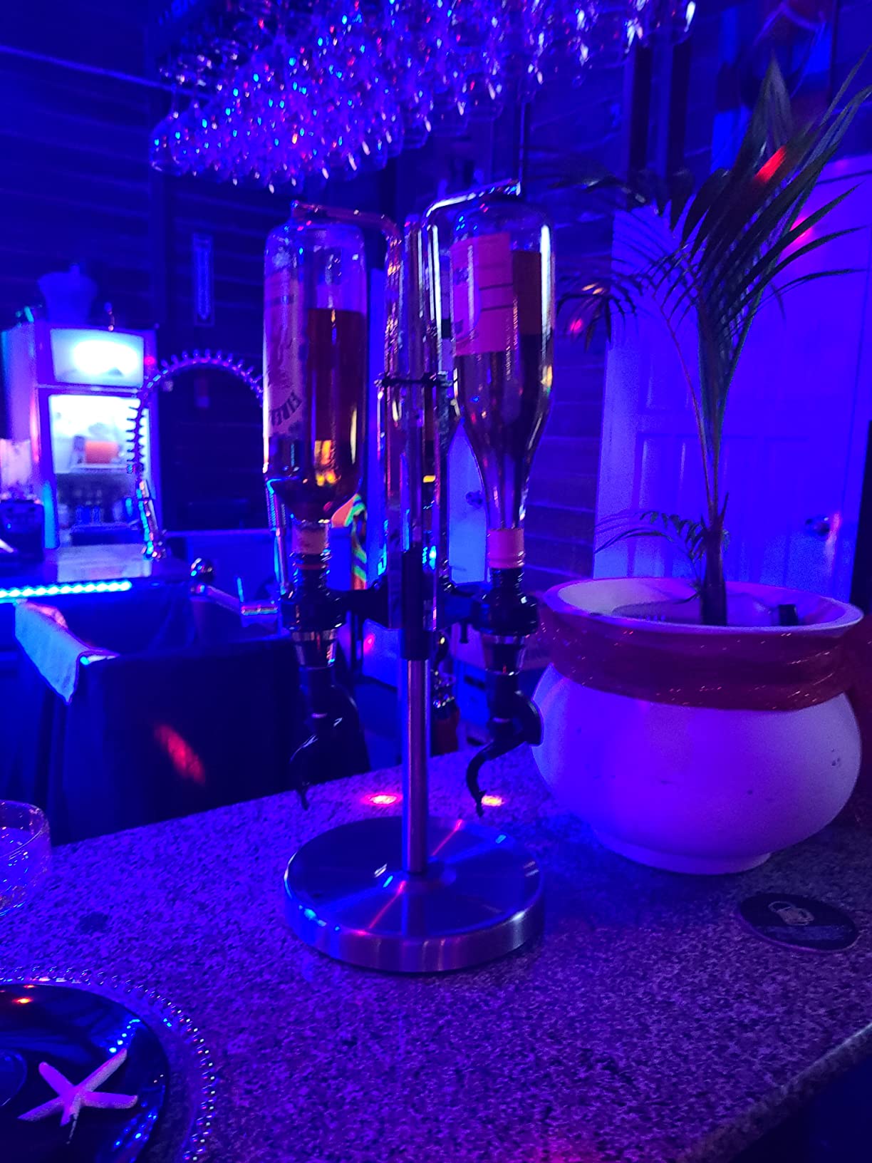 OGGI Professional 3-Bottle Revolving Liquor Dispenser, Stainless Steel customer photo 1
