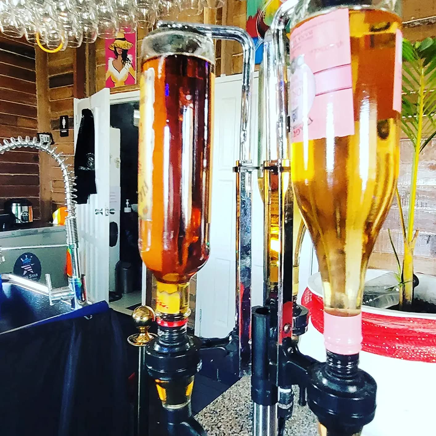 OGGI Professional 3-Bottle Revolving Liquor Dispenser, Stainless Steel customer photo 2